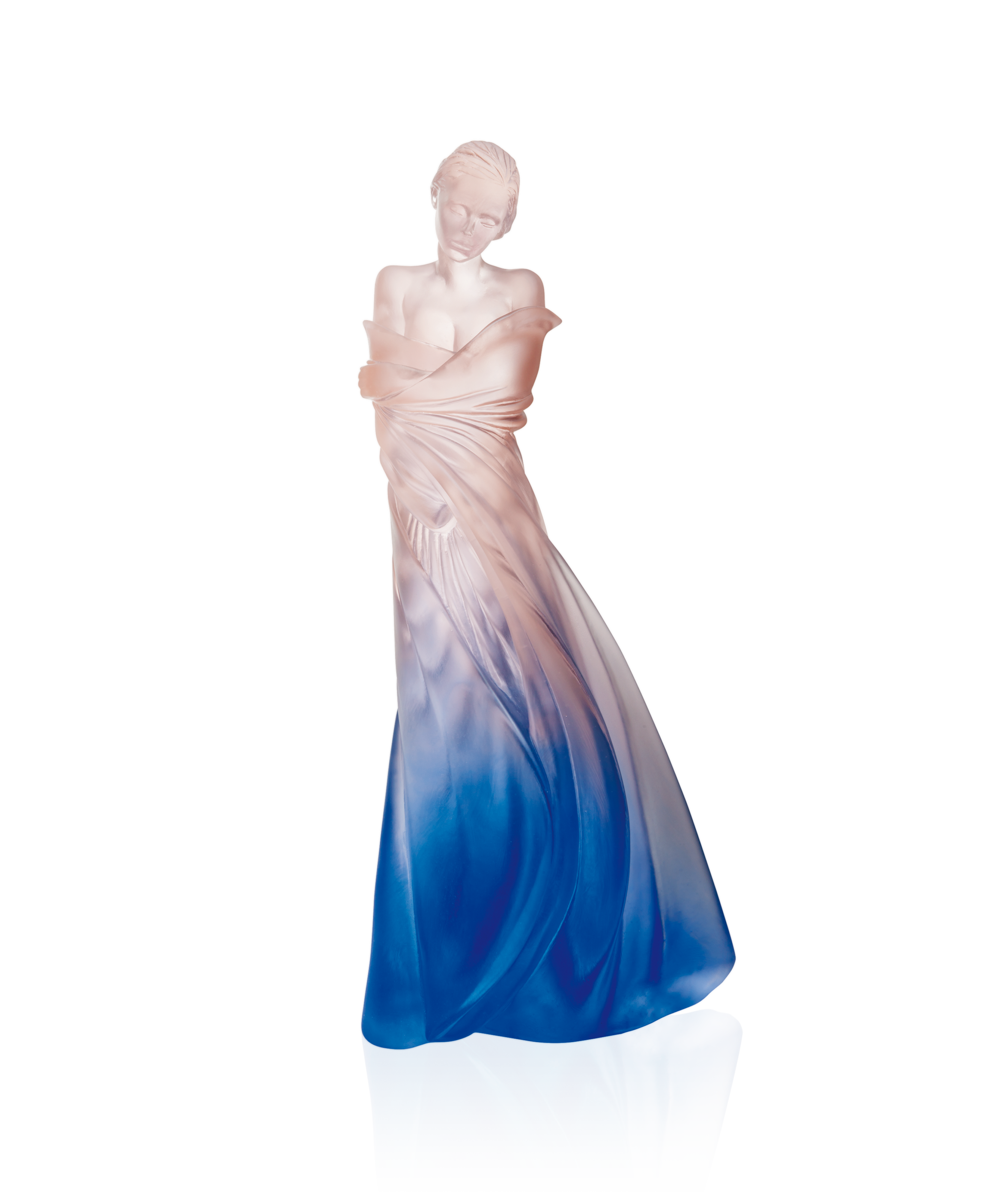 L'hiver en Soi Bleue et rose de Marie-Paule Deville-Chabrolle 125ex - Daum