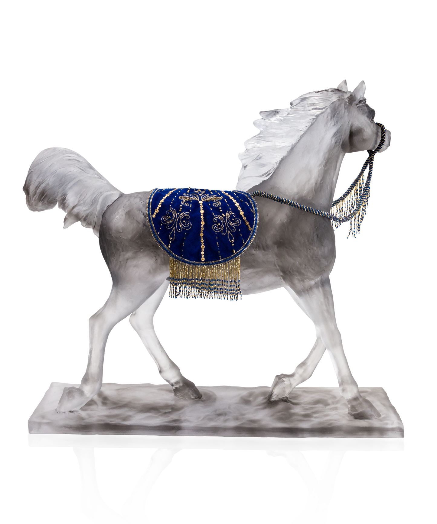 Vase en cristal Daum Le Majestueux Impérial 25ex avec décoration élégante et détails artistiques raffinés.