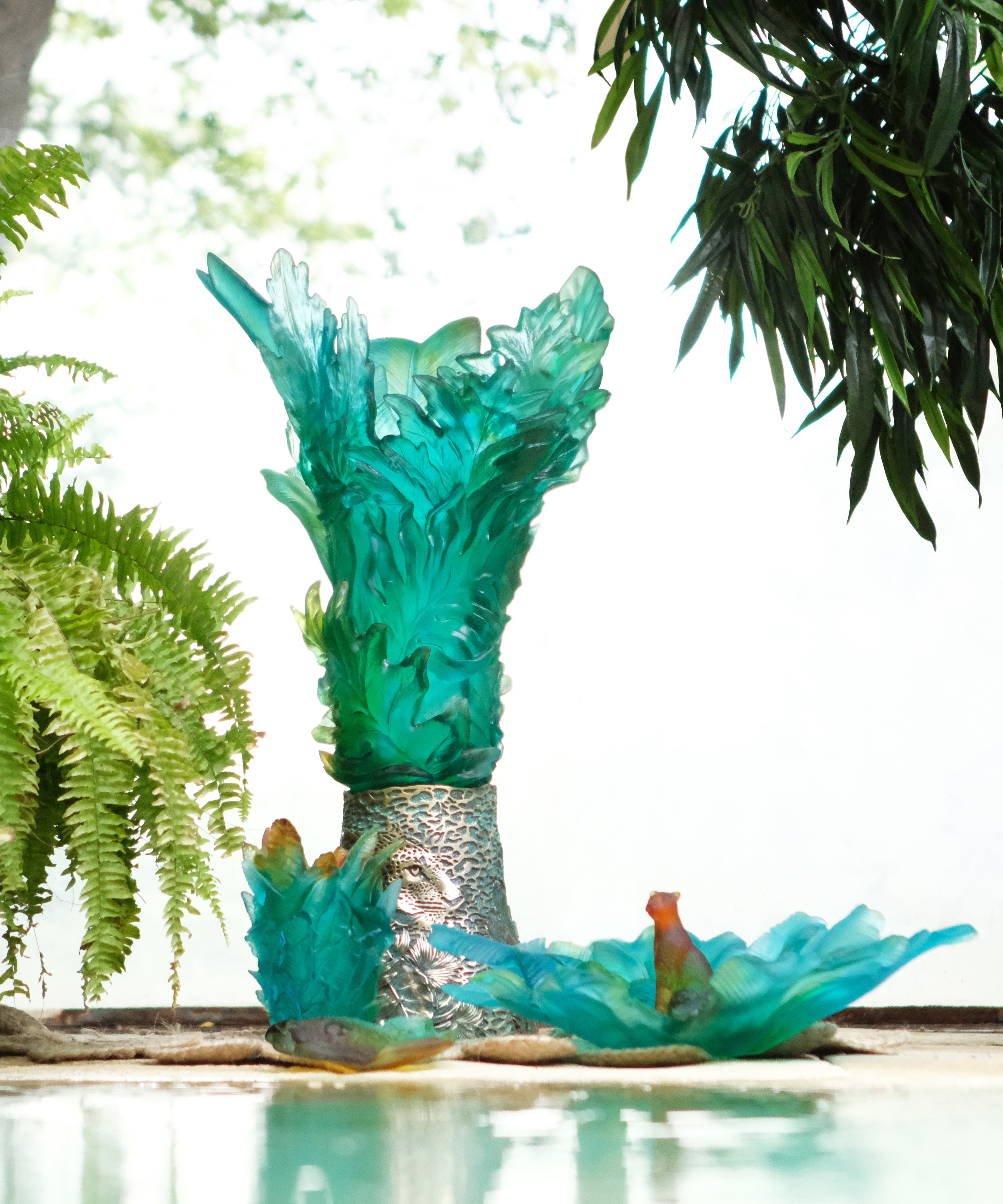 Léopard Tropical Vide-poche - Daum