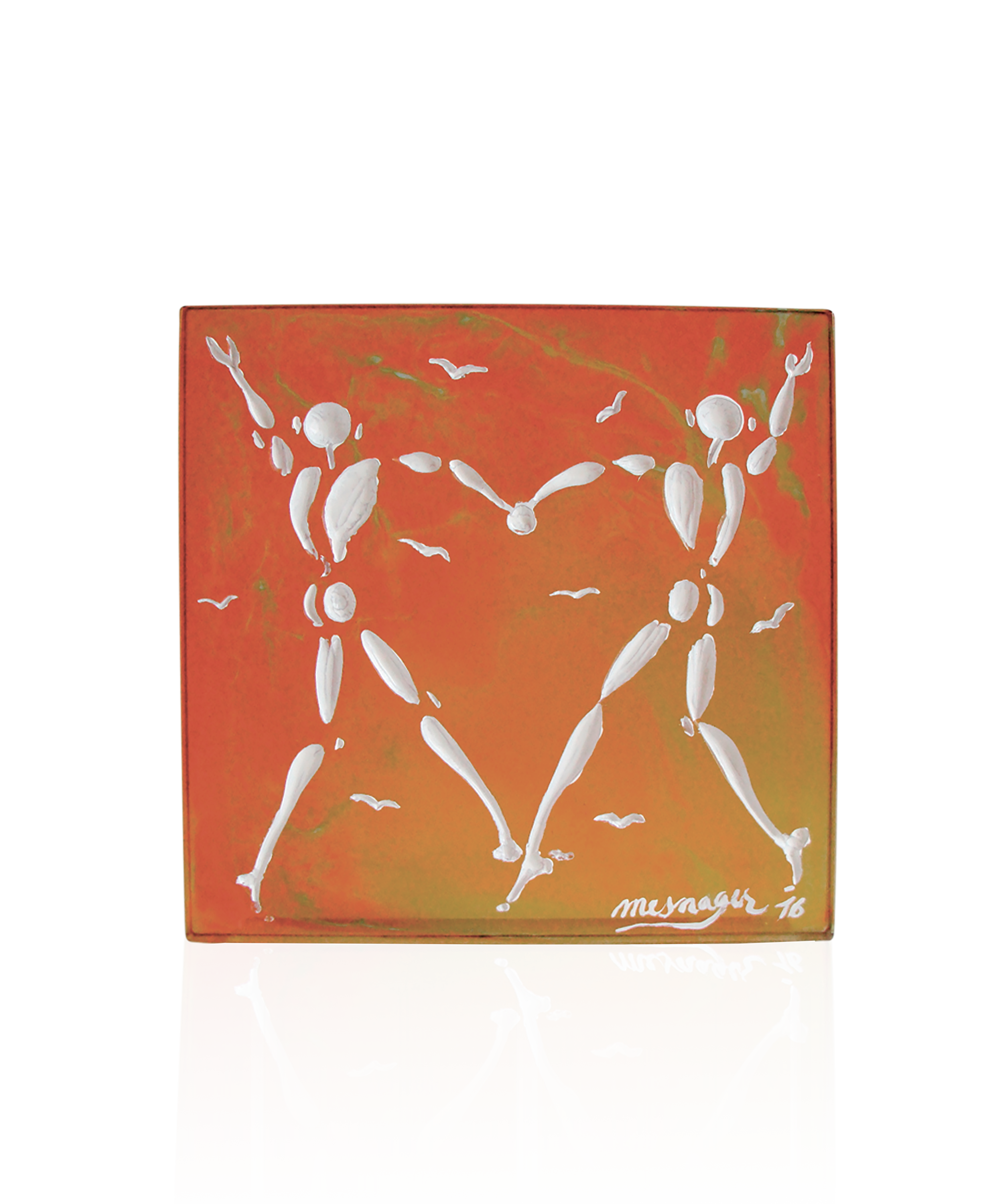 Love Dance personnalisée Ambre de Jérôme Mesnager 8ex - Daum