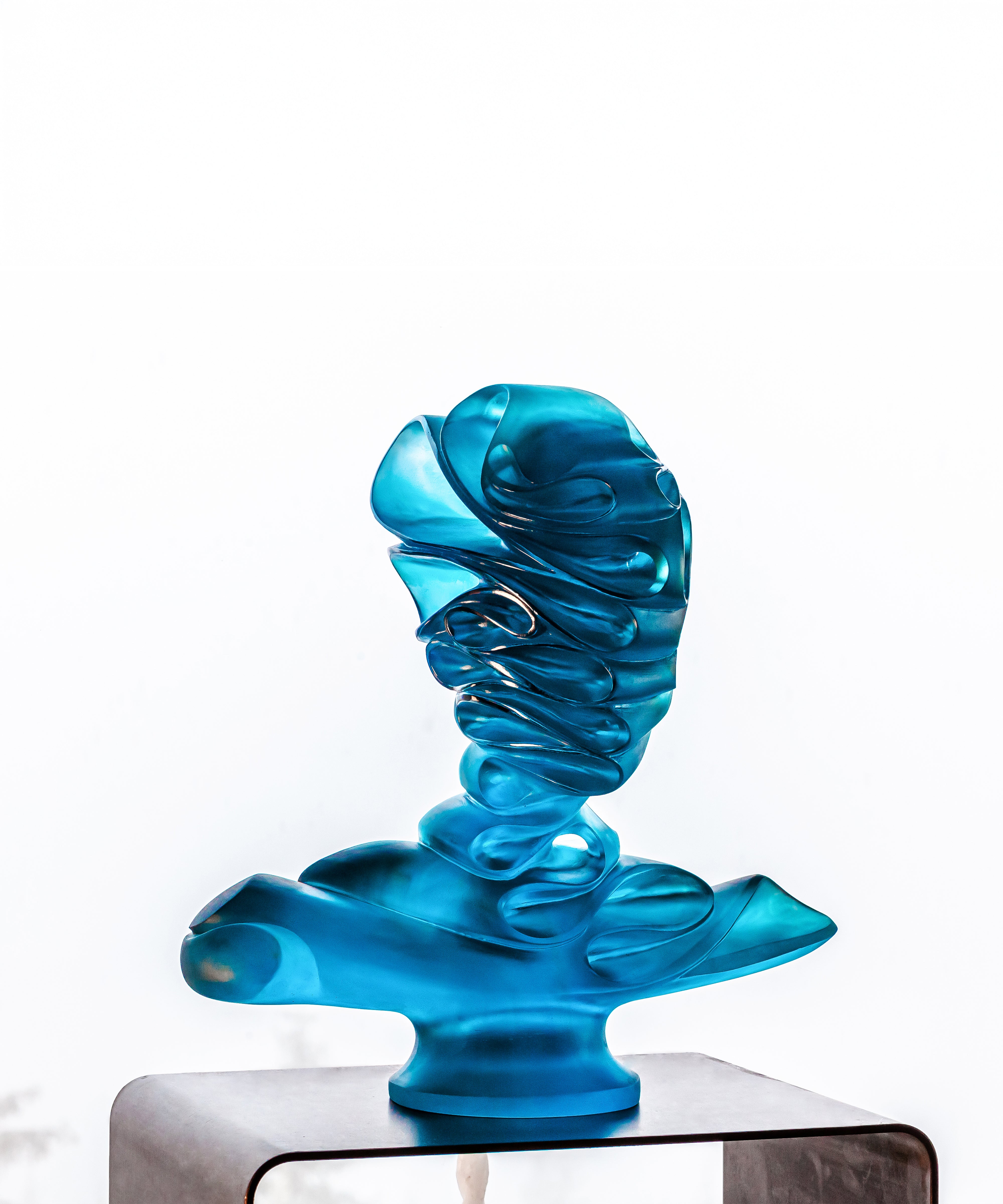 Masque de Verre Bleu de Jean Faucheur 275ex - Daum