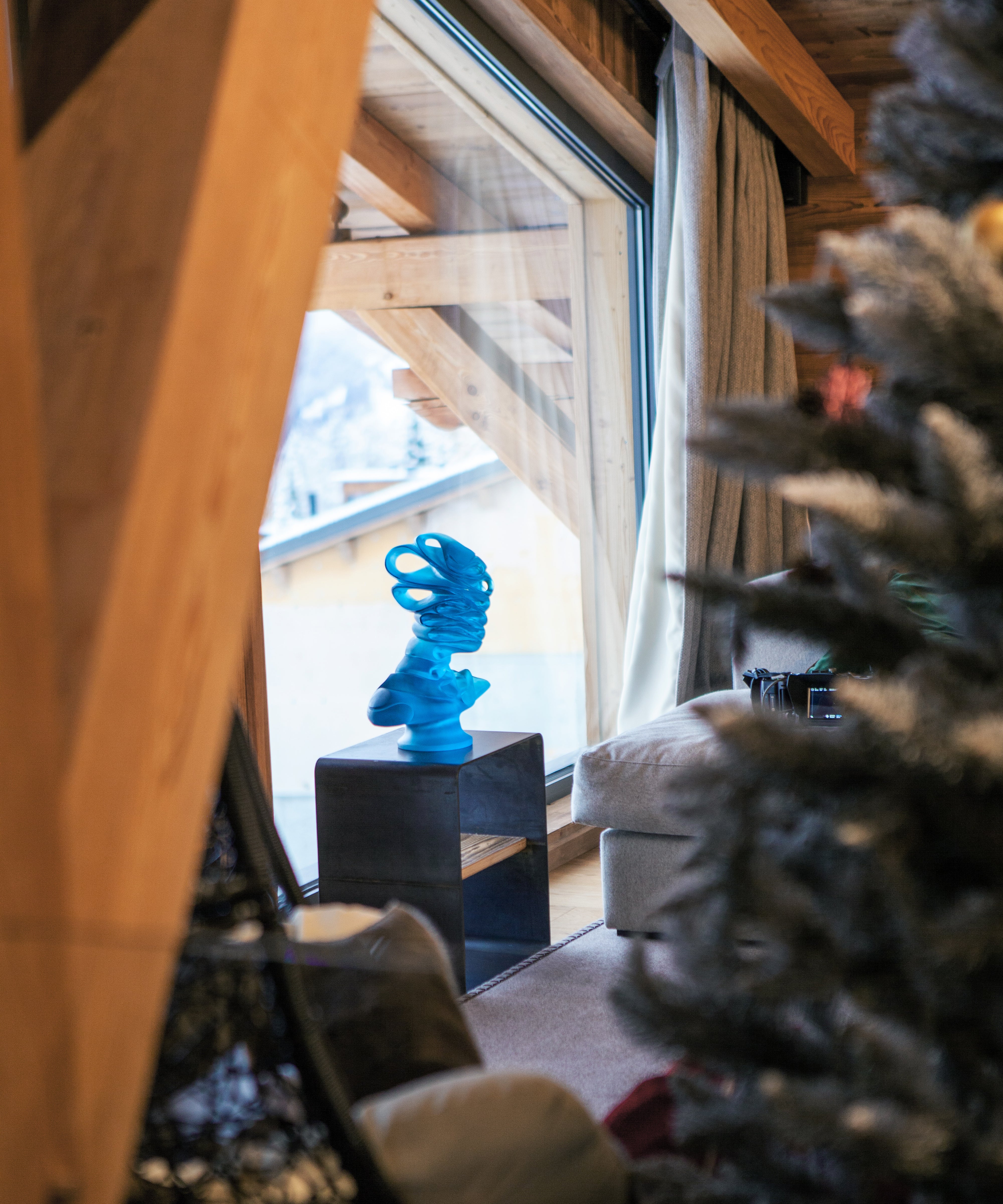 Masque de Verre Bleu de Jean Faucheur 275ex - Daum