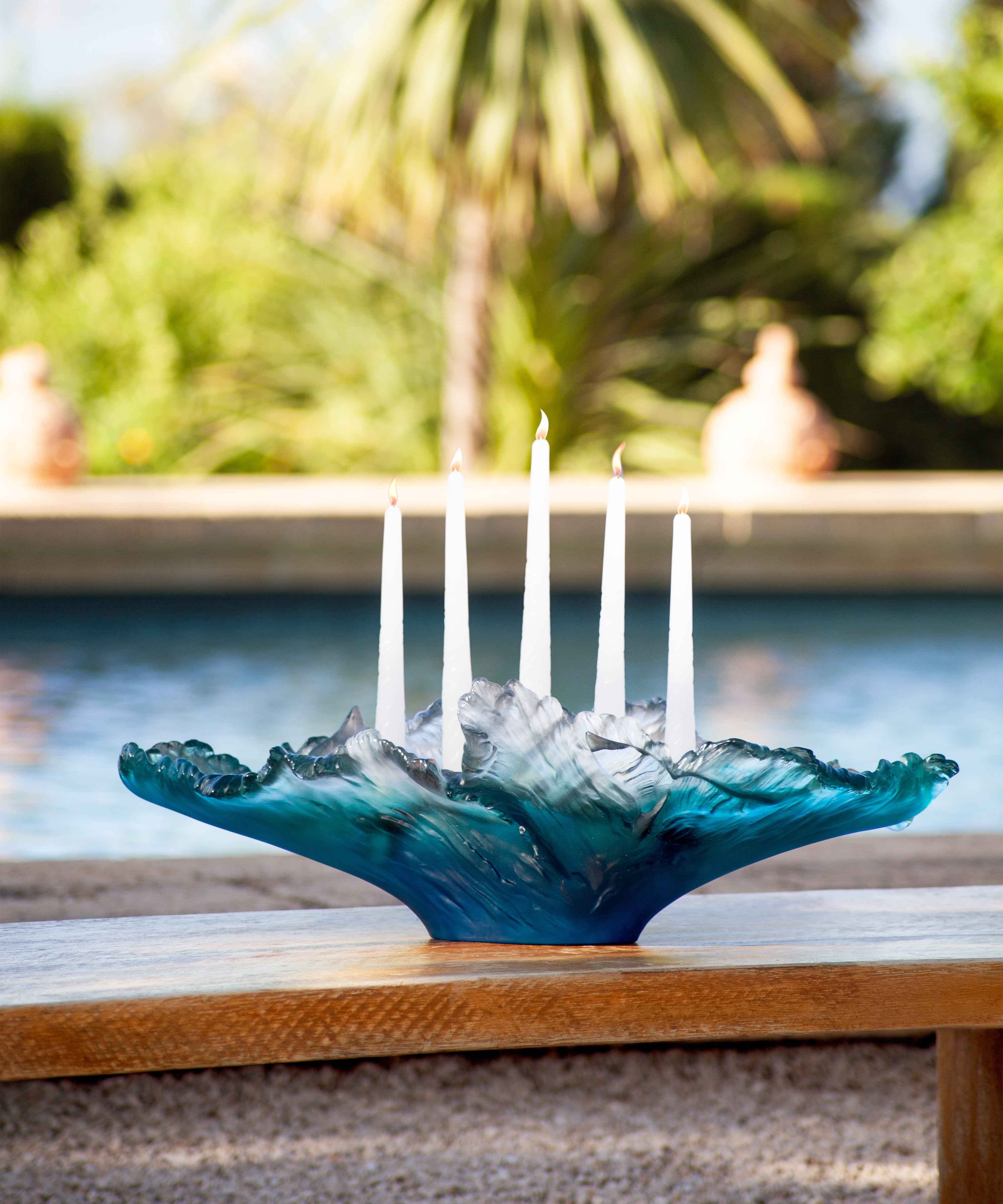 Maya Coffret de 2 bougies sculptées