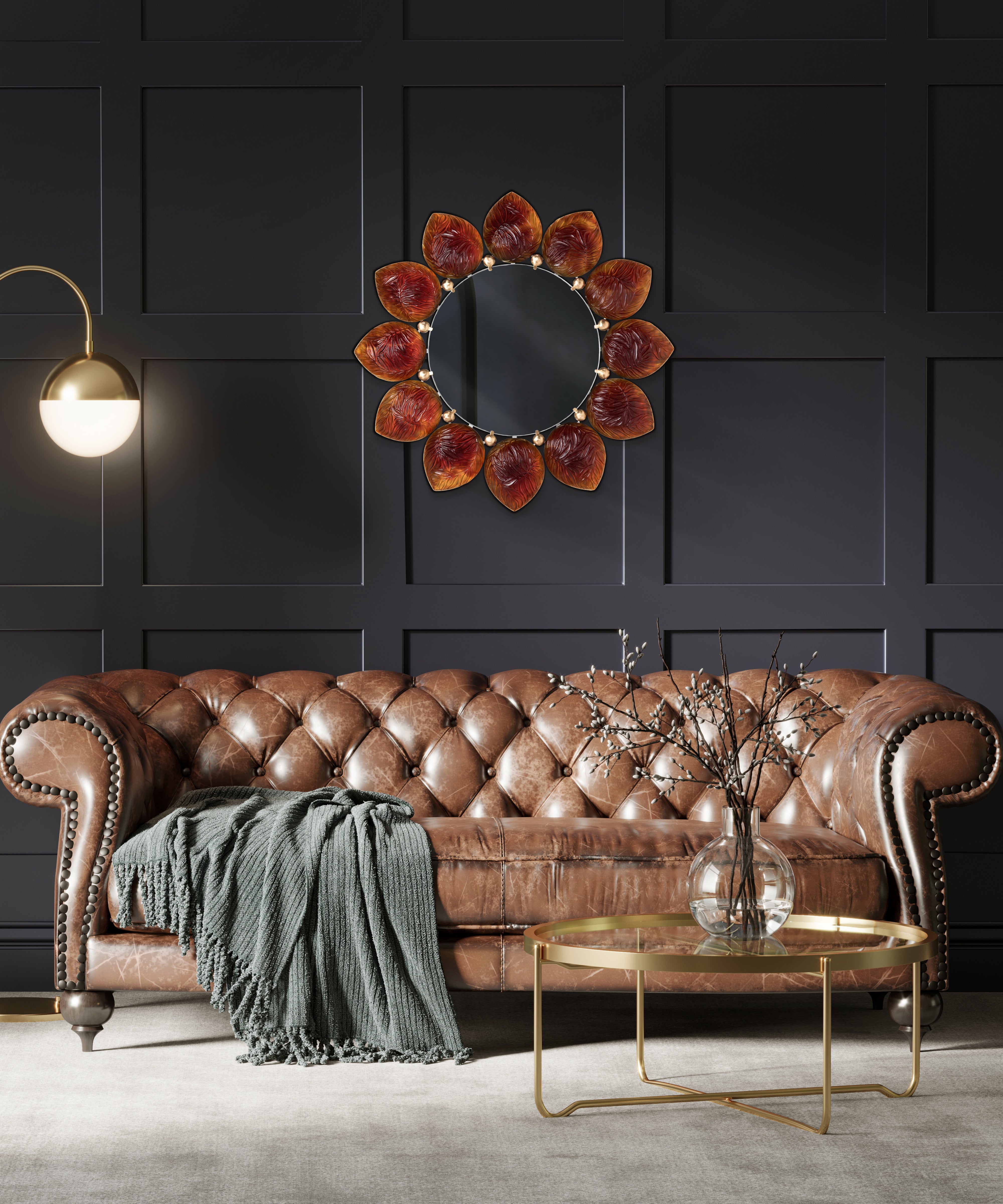 Mélodie Miroir Ambre de Jacques Hurel 25ex - Daum