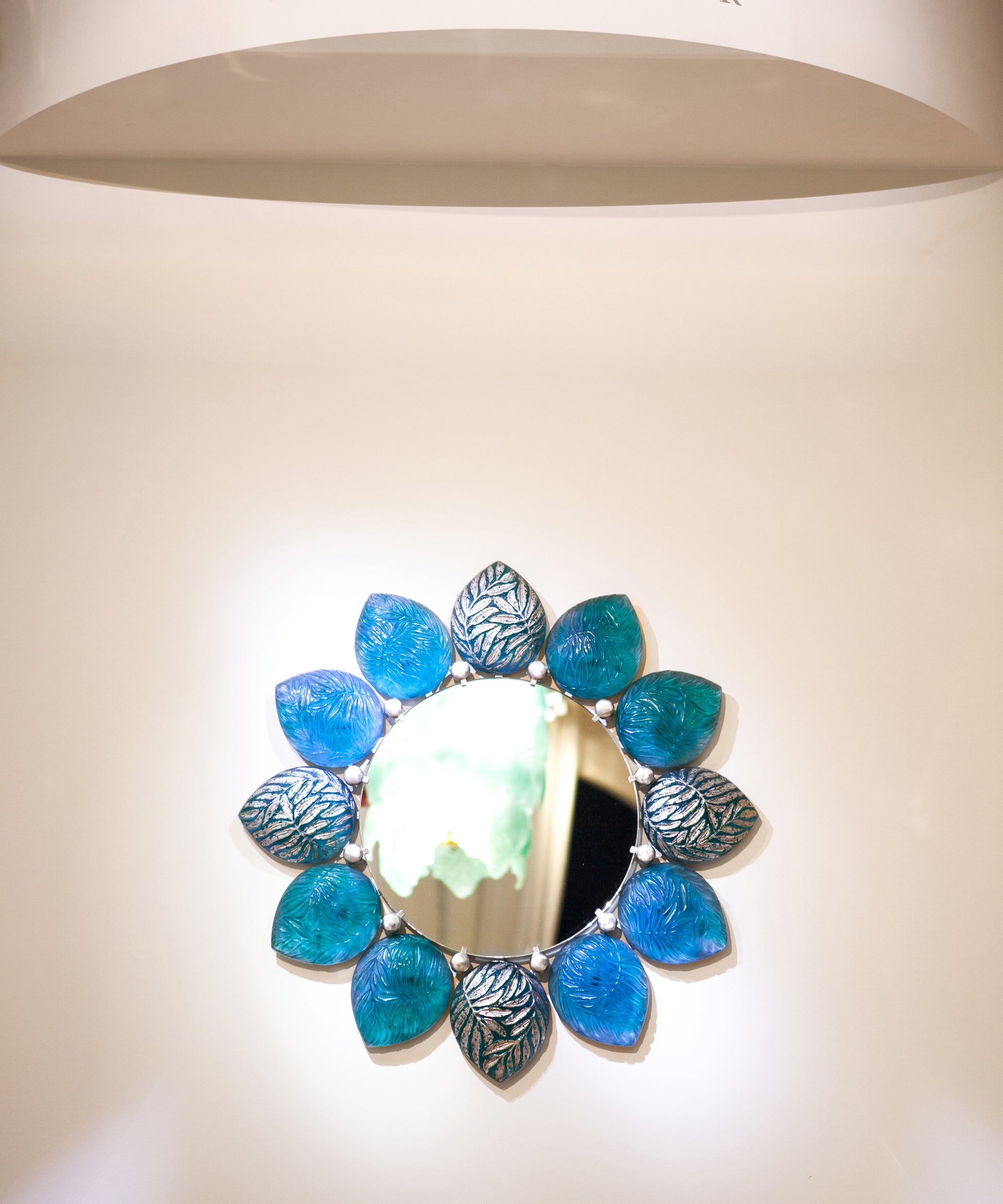 Mélodie Miroir Turquoise de Jacques Hurel 25ex - Daum