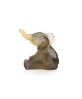Mini éléphant Ambre gris - Daum