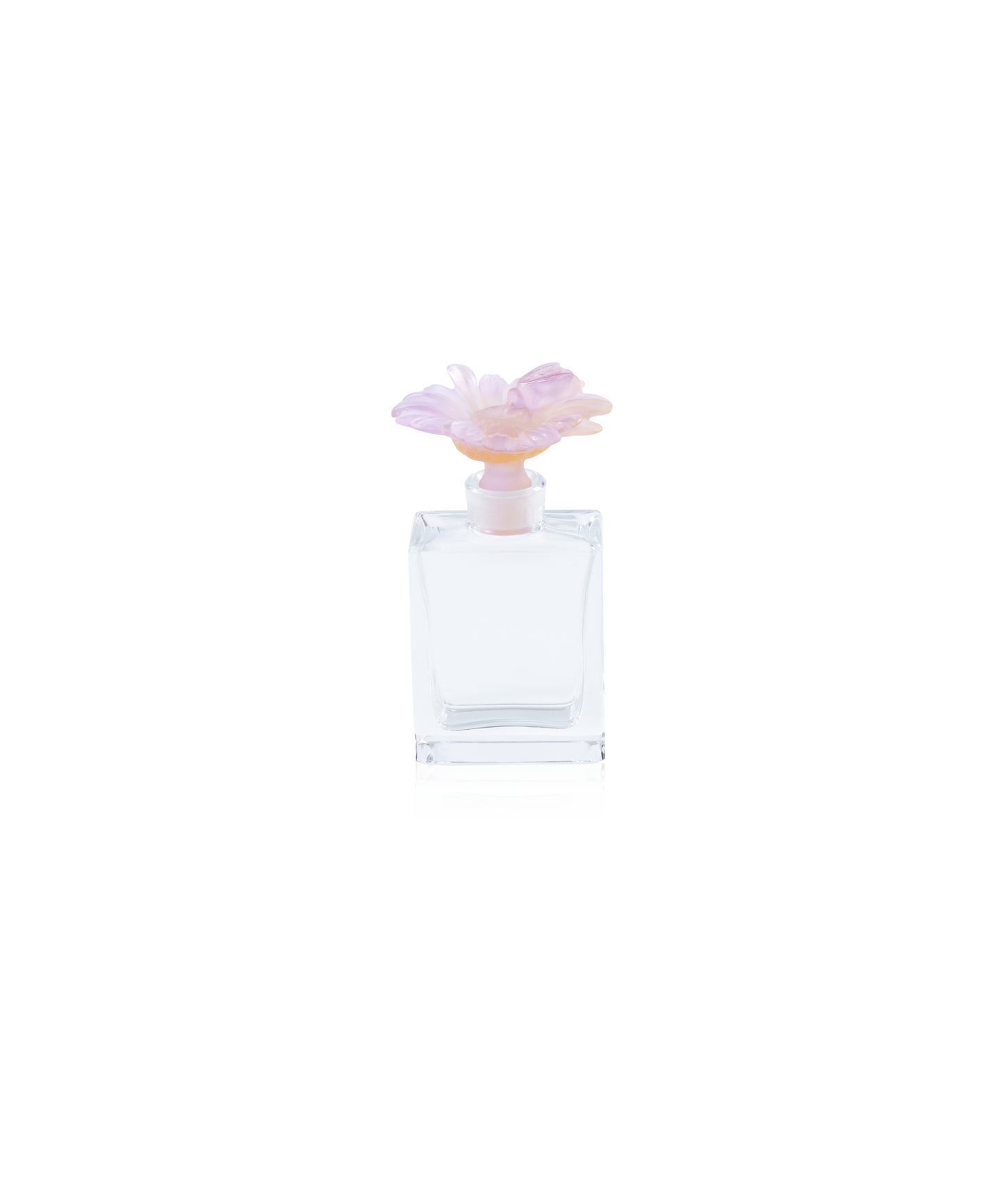 Flacon à parfum Or d'Abeille de la marque Daum, design élégant en verre orné d'une abeille sculptée.