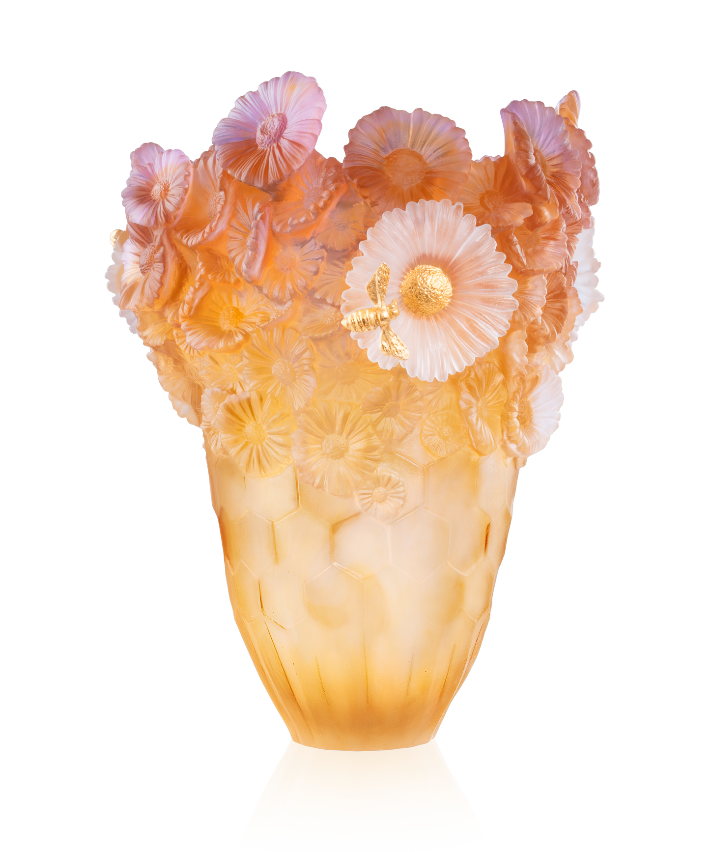 Or d'Abeille Vase magnum 99ex - Daum