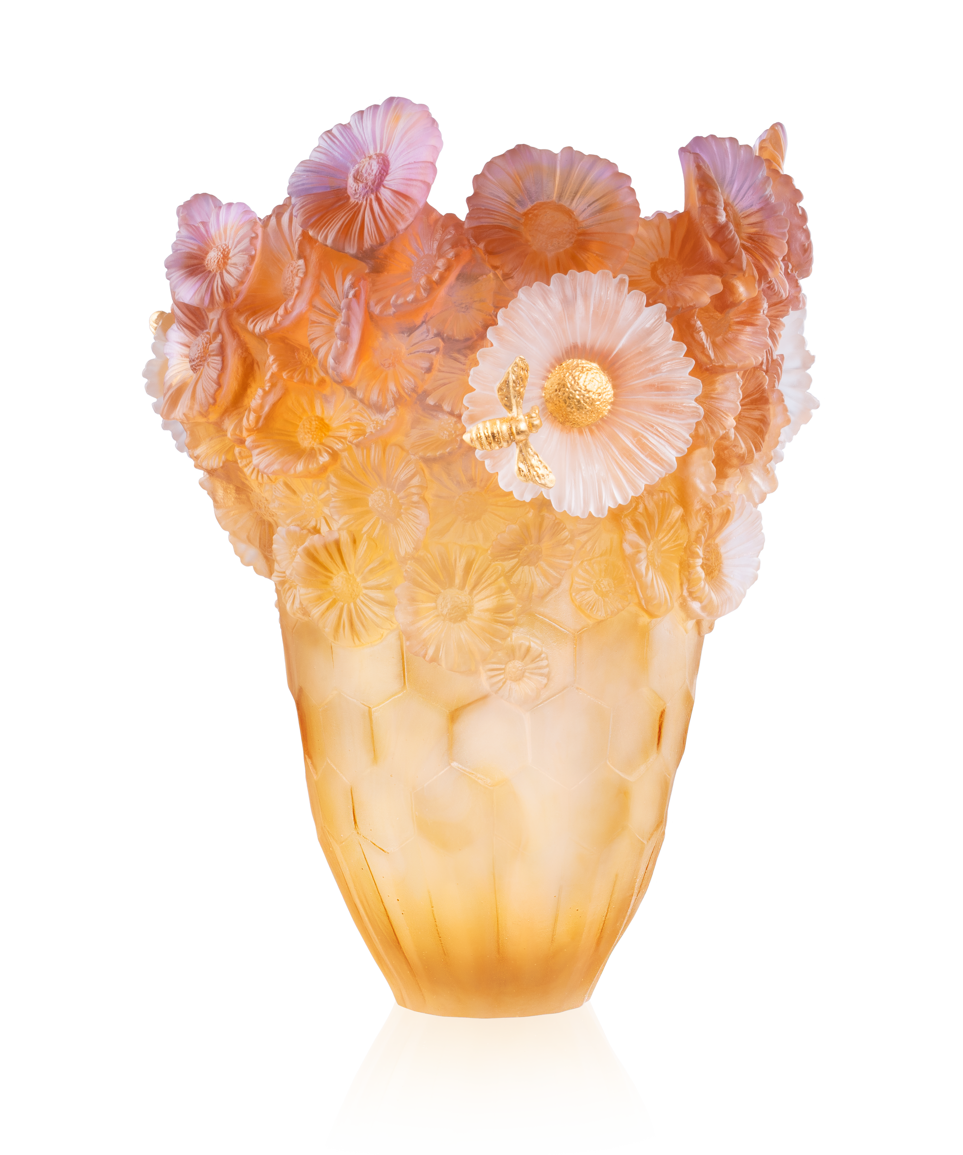 Or d'Abeille Vase magnum 99ex - Daum