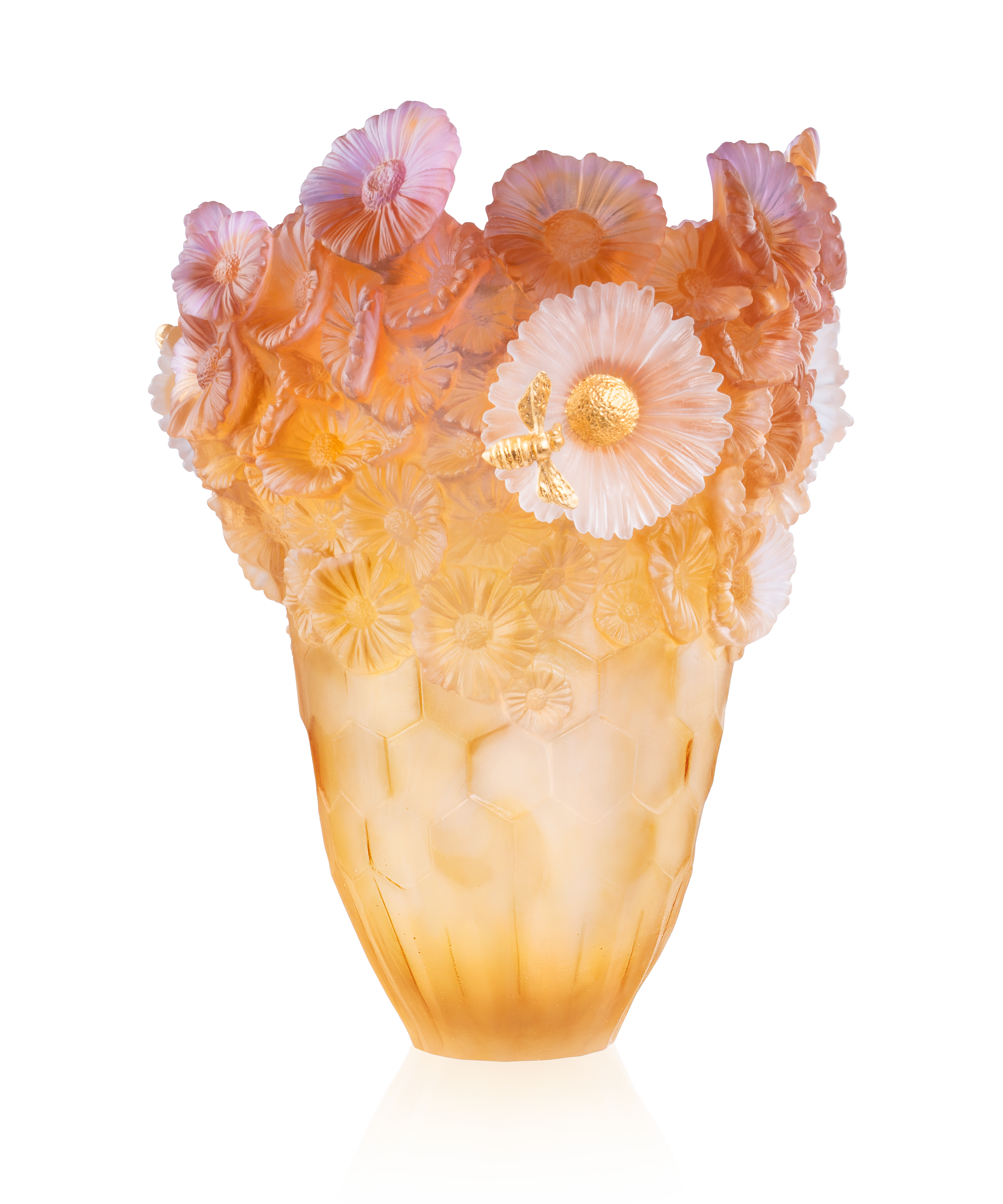 Or d'Abeille Vase magnum 99ex - Daum