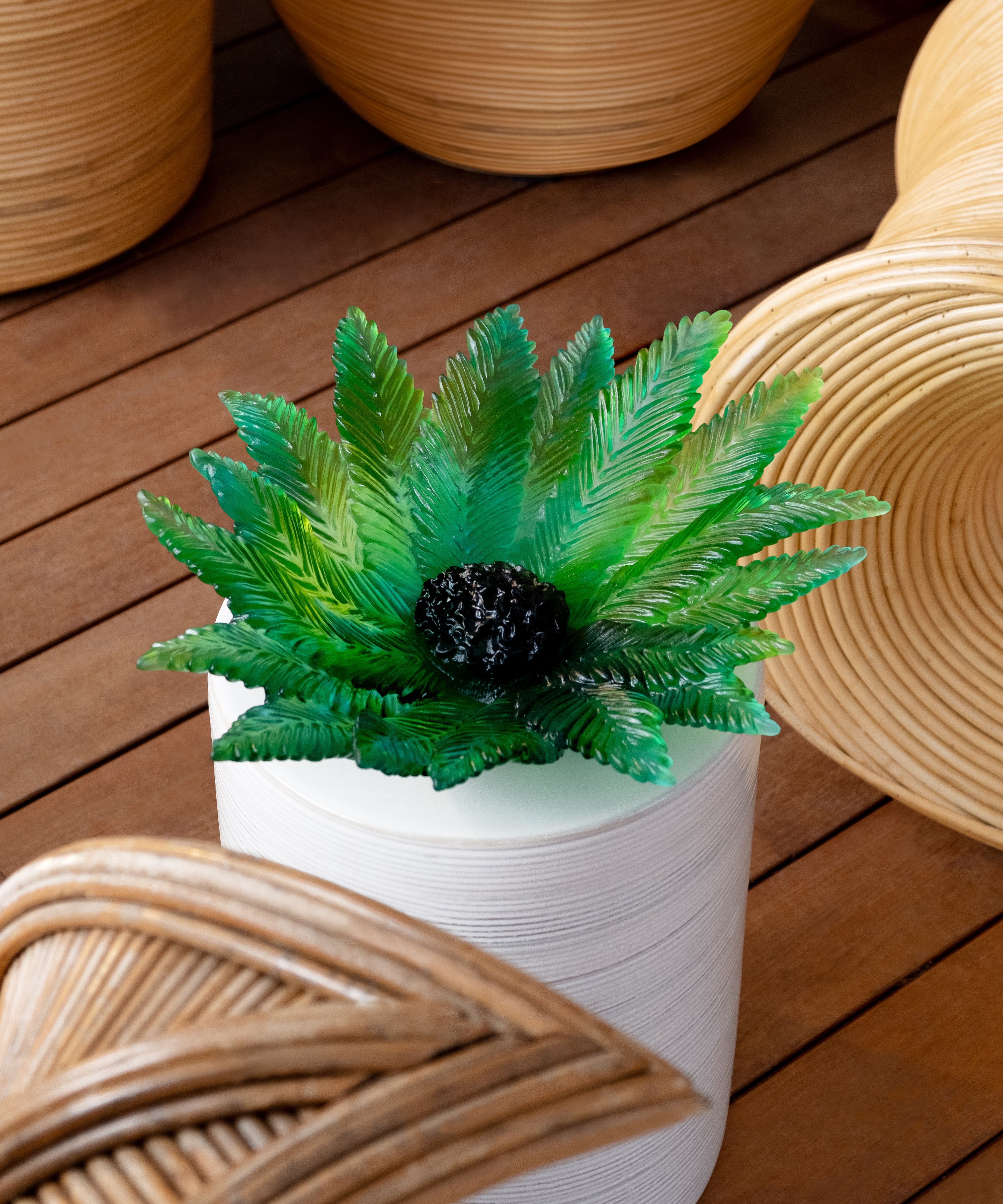 Palm Beach Centre de table grand modèle de Emilio Robba 375ex - Daum