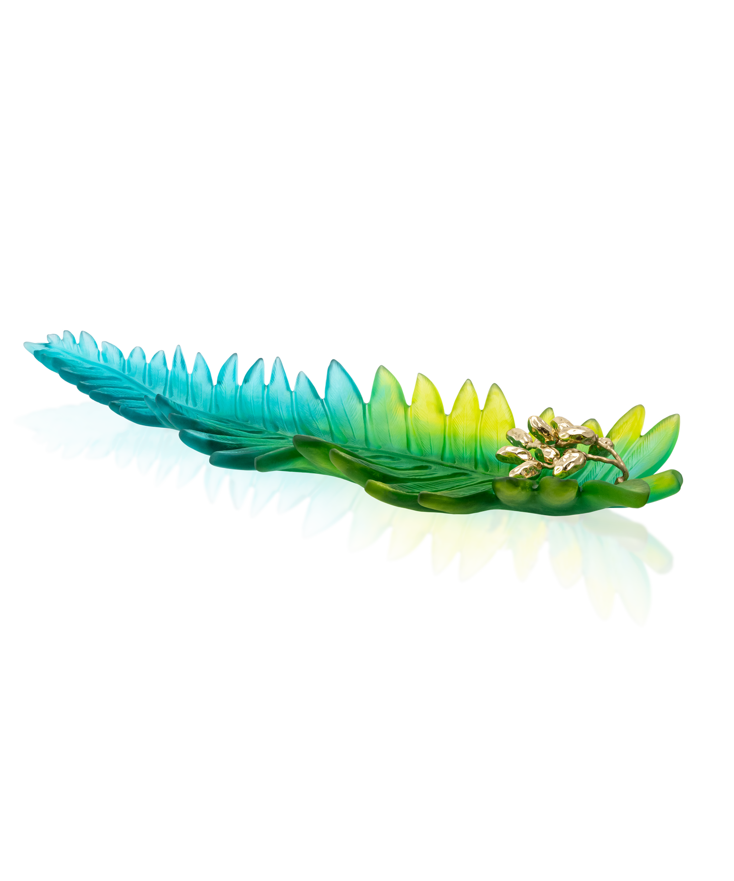 Palm Beach Coupe feuille grand modèle de Emilio Robba 225ex - Daum