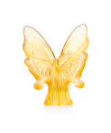 Papillon Ambre et jaune - Daum