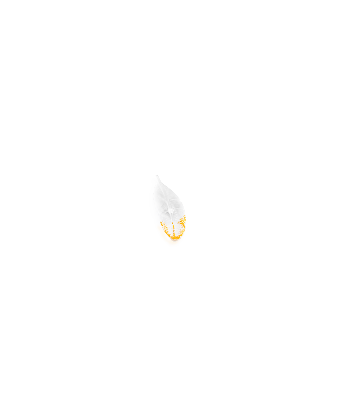 Vase Plum'ky de Patrick Rougereau en verre Daum avec finition colorée et design élégant, vue de face.