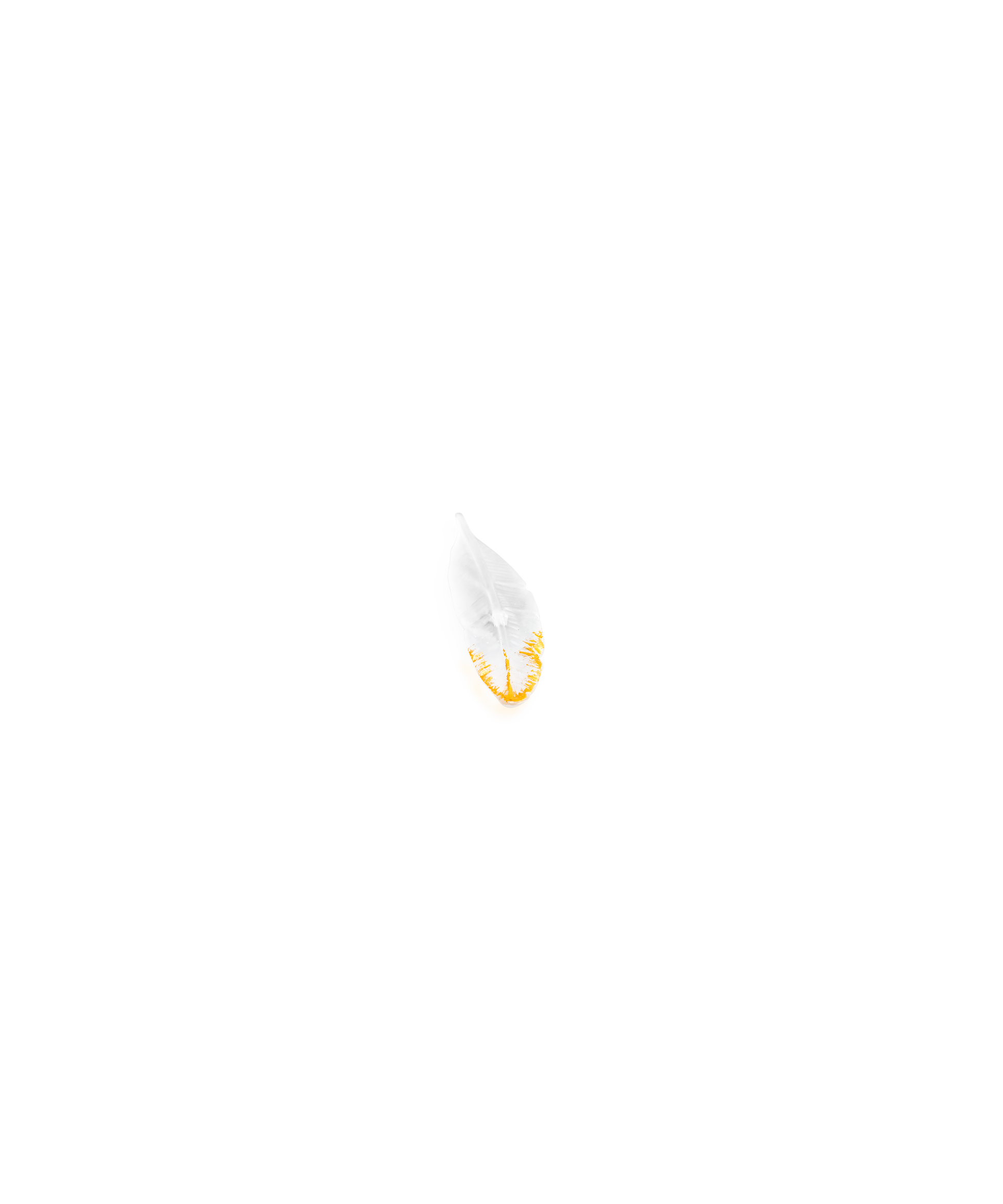 Vase Plum'ky de Patrick Rougereau en verre Daum avec finition colorée et design élégant, vue de face.