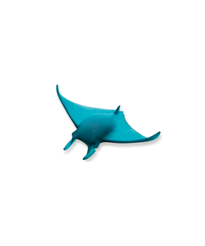 Raie manta en verre petit modèle de Daum, œuvre de Umberto Nuzzo, finition raffinée et détails artistiques visibles.