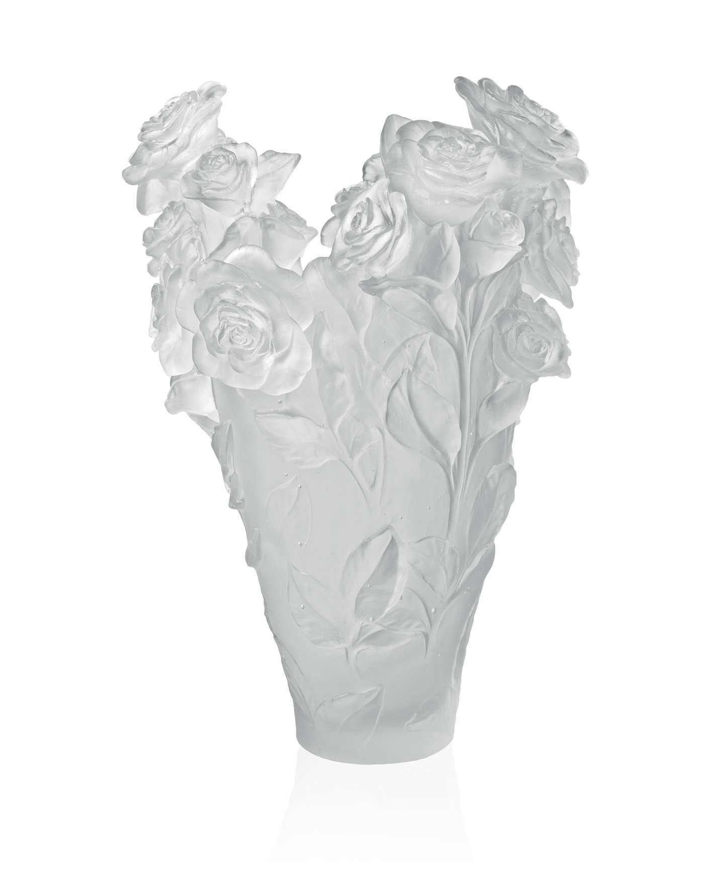 Rose Passion Vase magnum Blanc 50ex - Daum