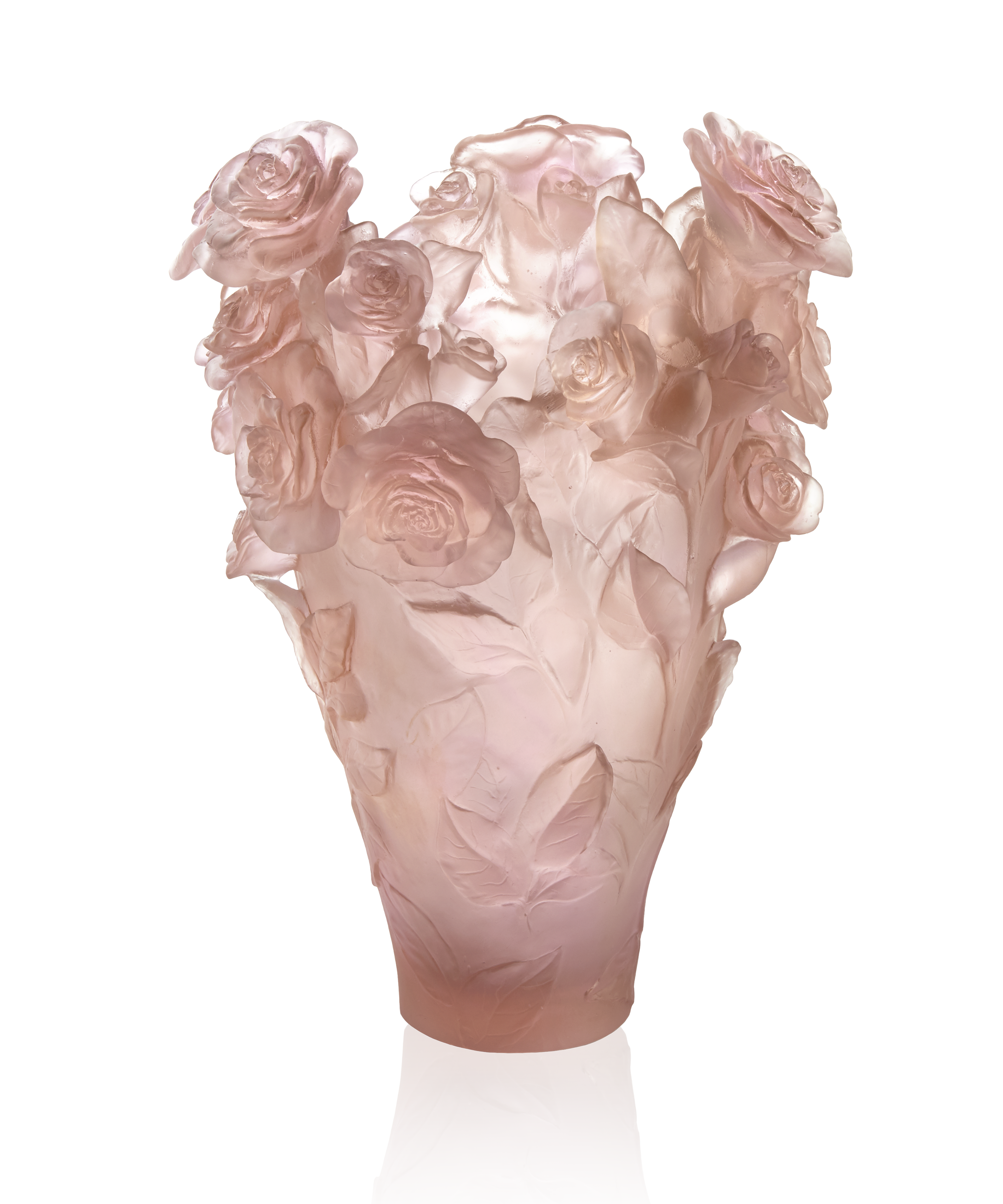 Rose Passion Vase magnum Rose 99ex - Daum