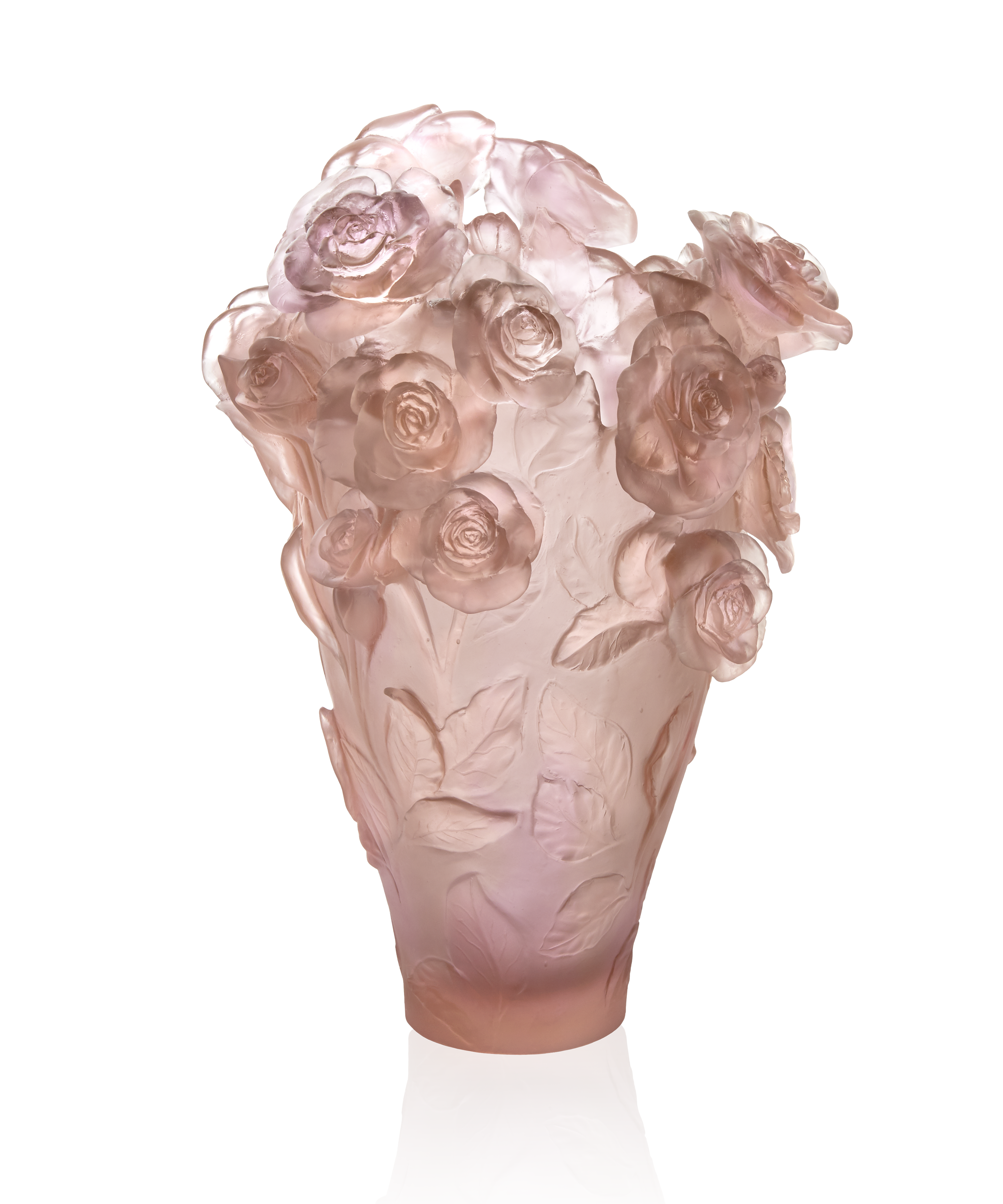 Rose Passion Vase magnum Rose 99ex - Daum
