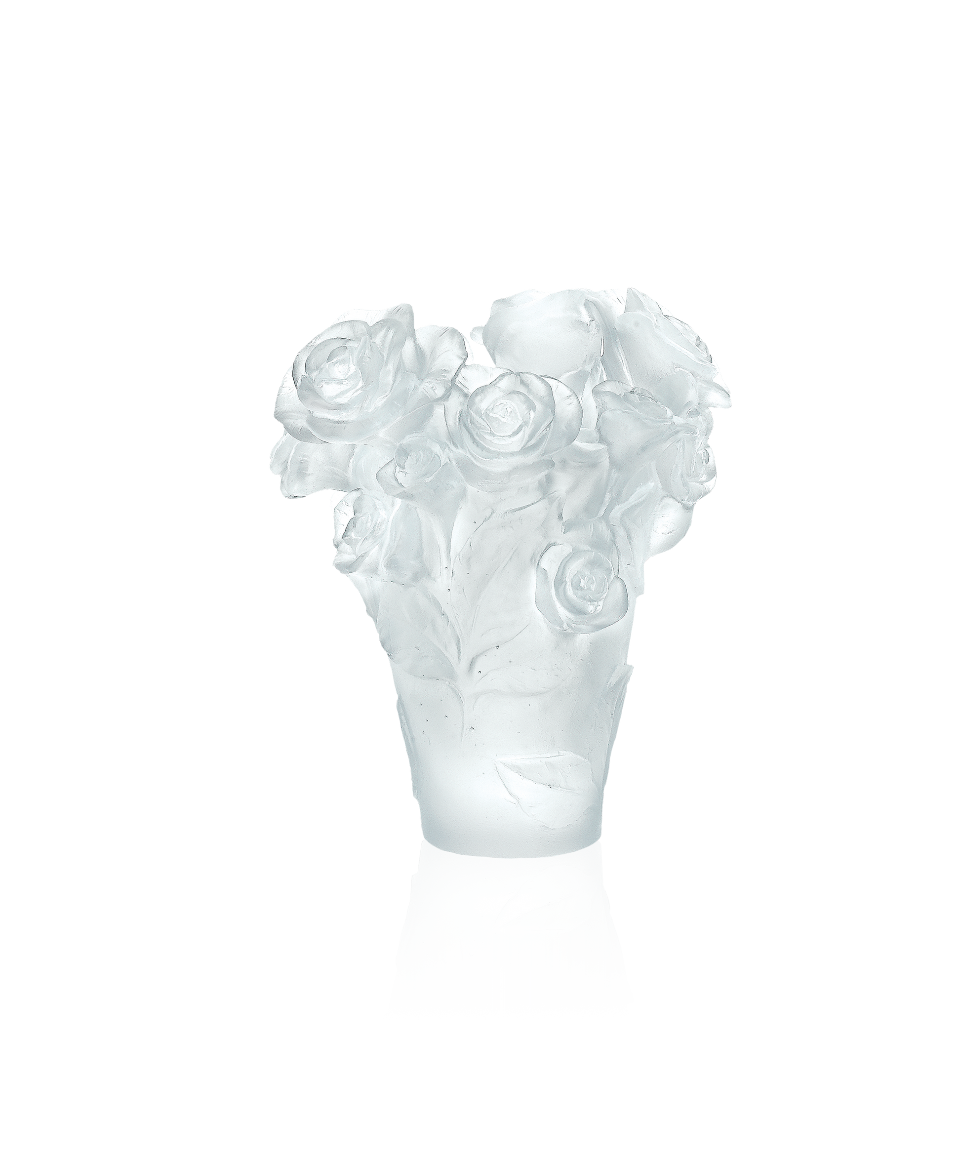 Rose Passion Vase petit modèle Blanc - Daum