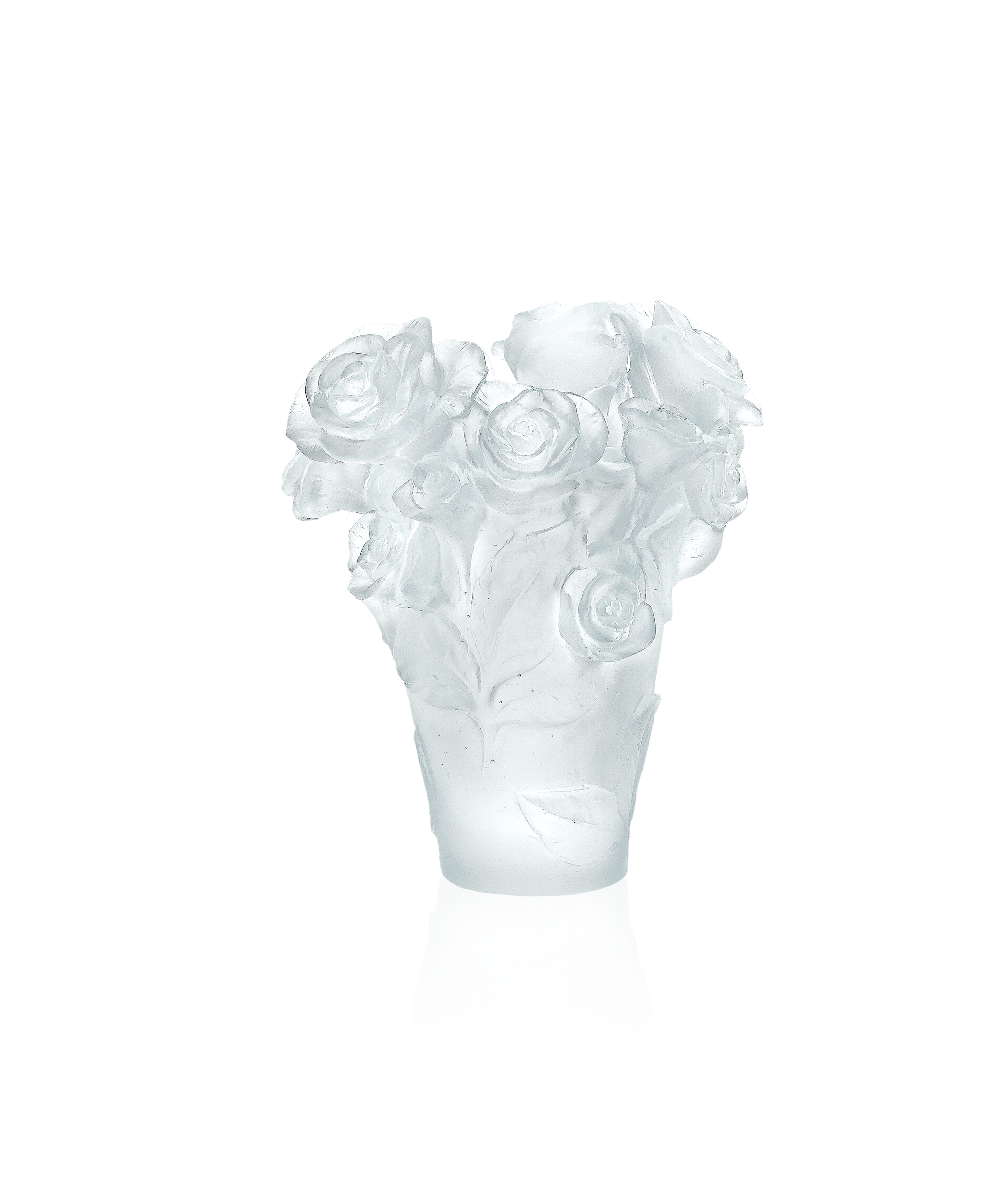 Rose Passion Vase petit modèle Blanc - Daum