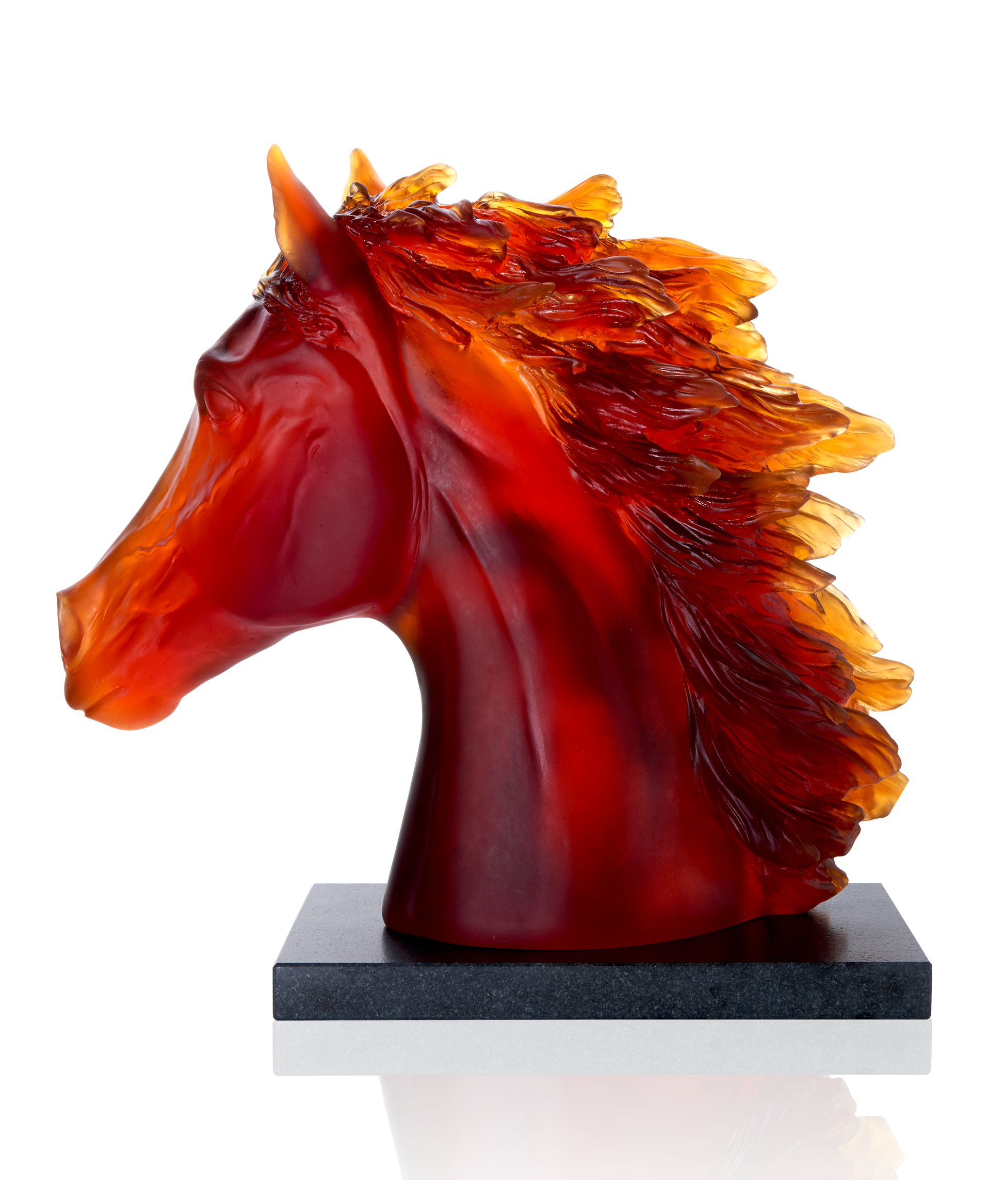 Sculpture tête de cheval 500ex - Daum