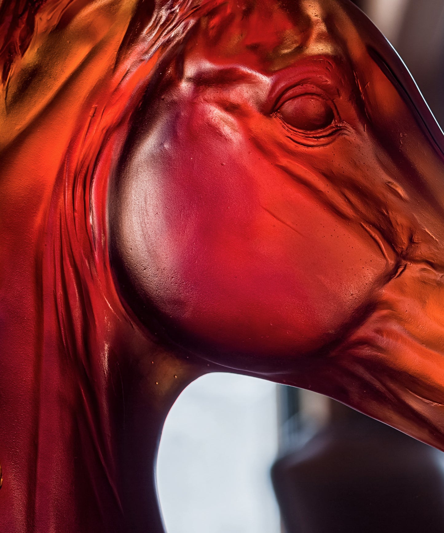 Sculpture tête de cheval 500ex - Daum