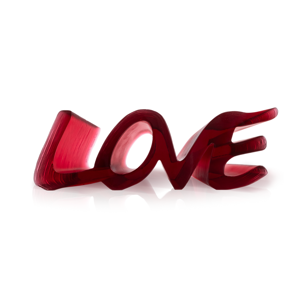 True Love grand modèle Rouge - Daum