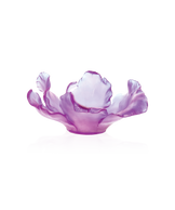 Tulipe en coupe Ultraviolet en verre Daum, design élégant avec finition vibrante et translucide.