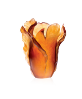 Tulipe Vase grand modèle Ambre - Daum