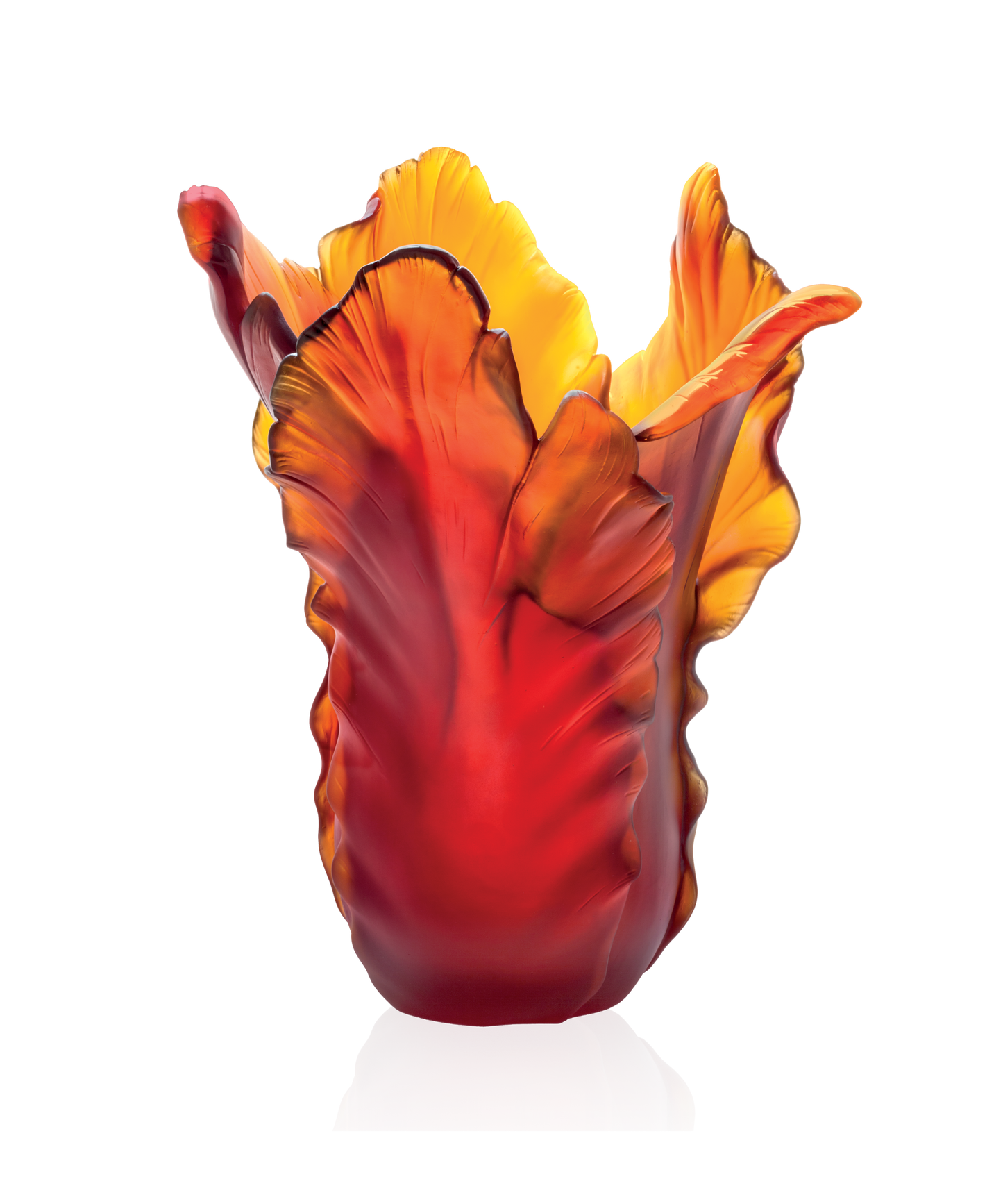 Tulipe Vase magnum Ambre foncé 50ex - Daum