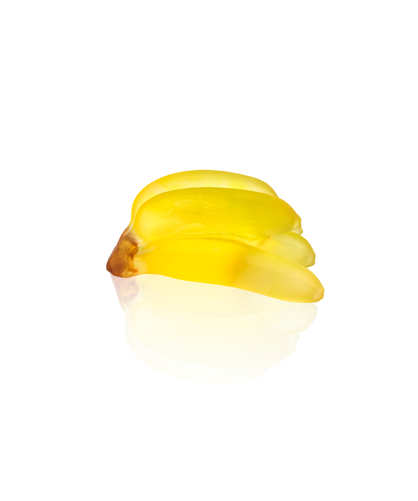 Bananes de Gilles Neveu dans la collection Tutti Frutti par Daum, verre coloré en pâte de verre, finition artistique.