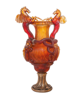 Vase chevaux ailés Ambre 50ex - Daum