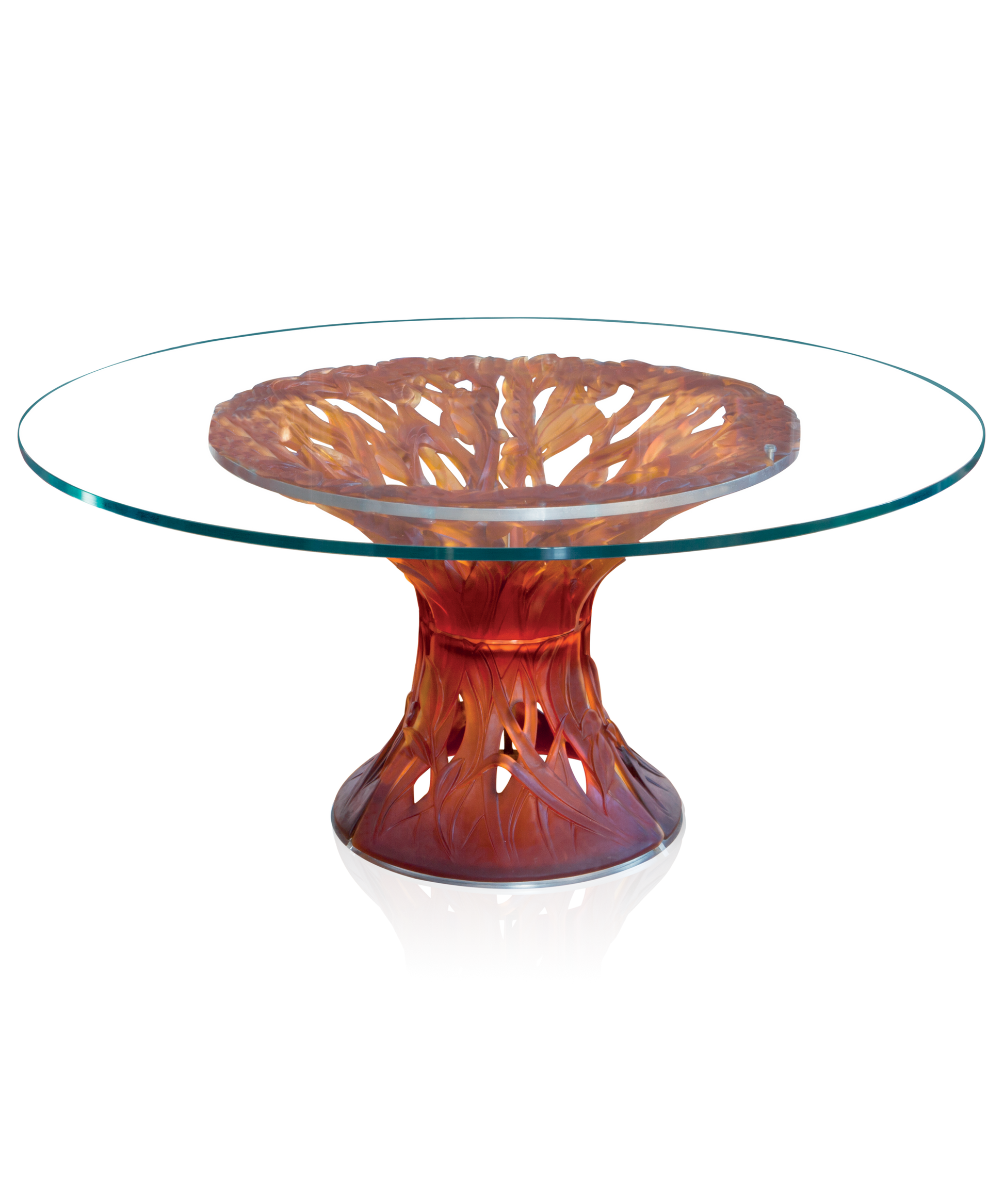 Végétale Table 6 éléments Ambre - Daum