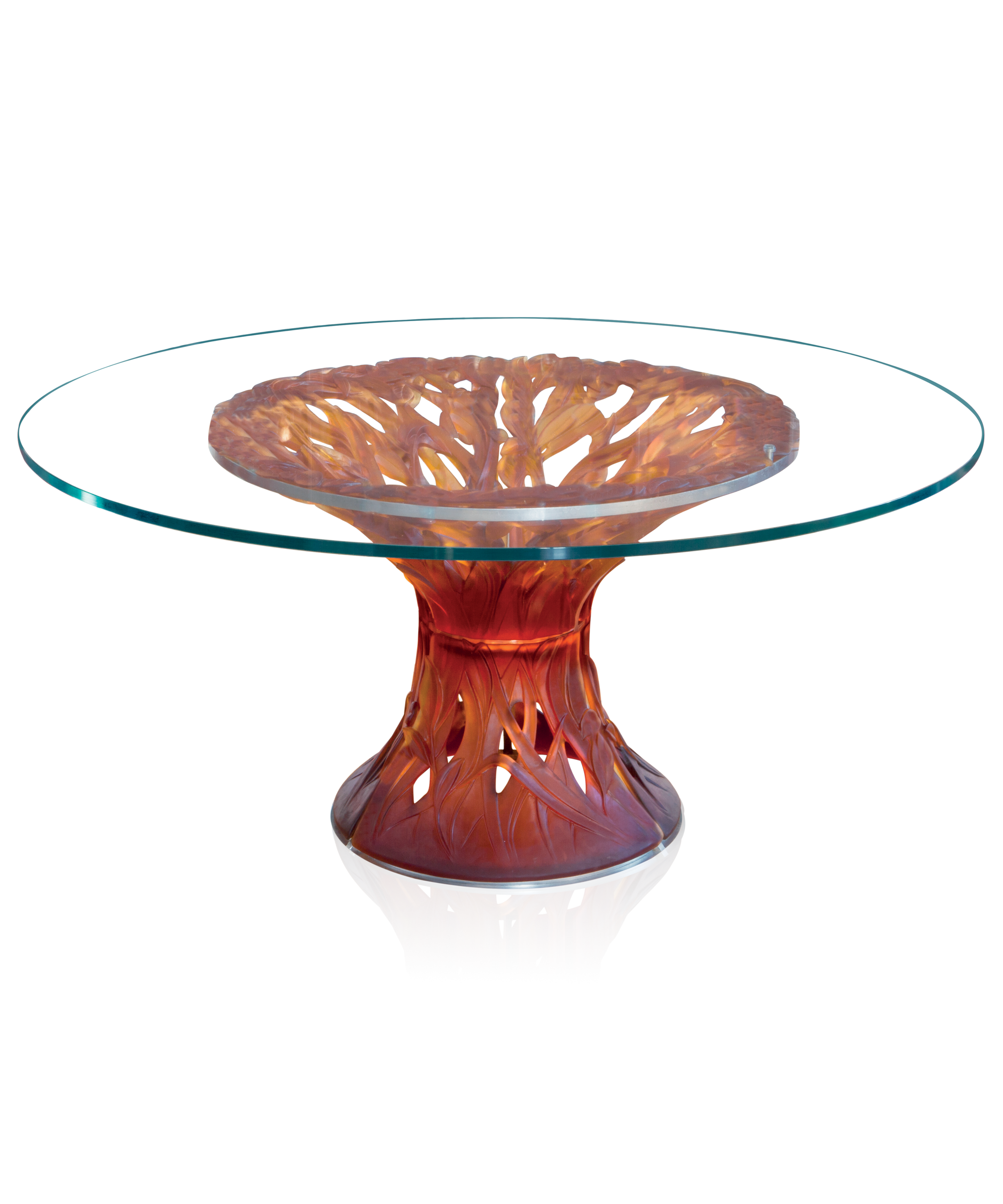 Végétale Table 6 éléments Ambre - Daum