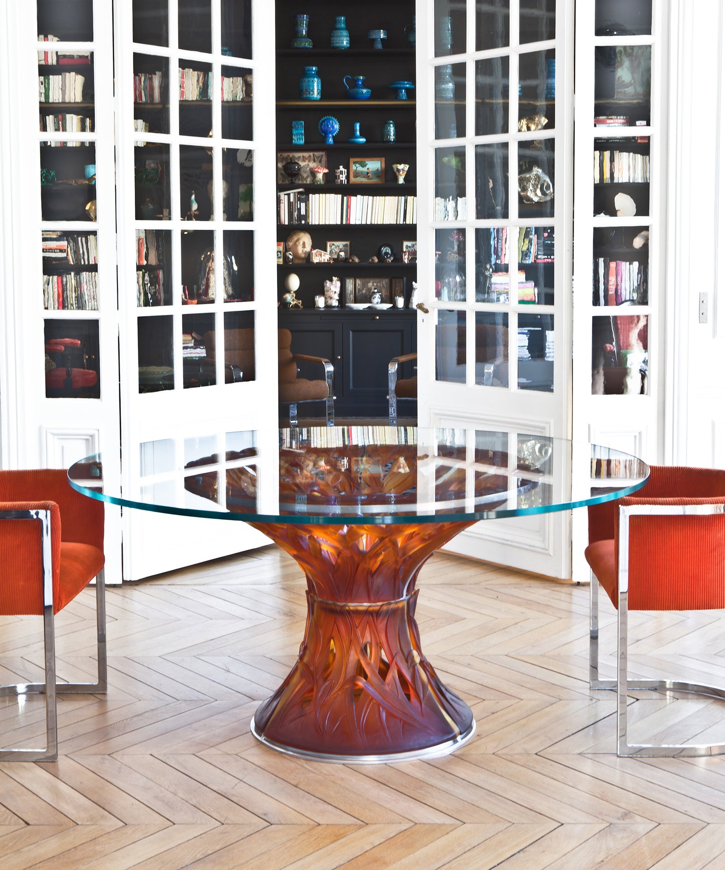 Végétale Table 6 éléments Ambre - Daum