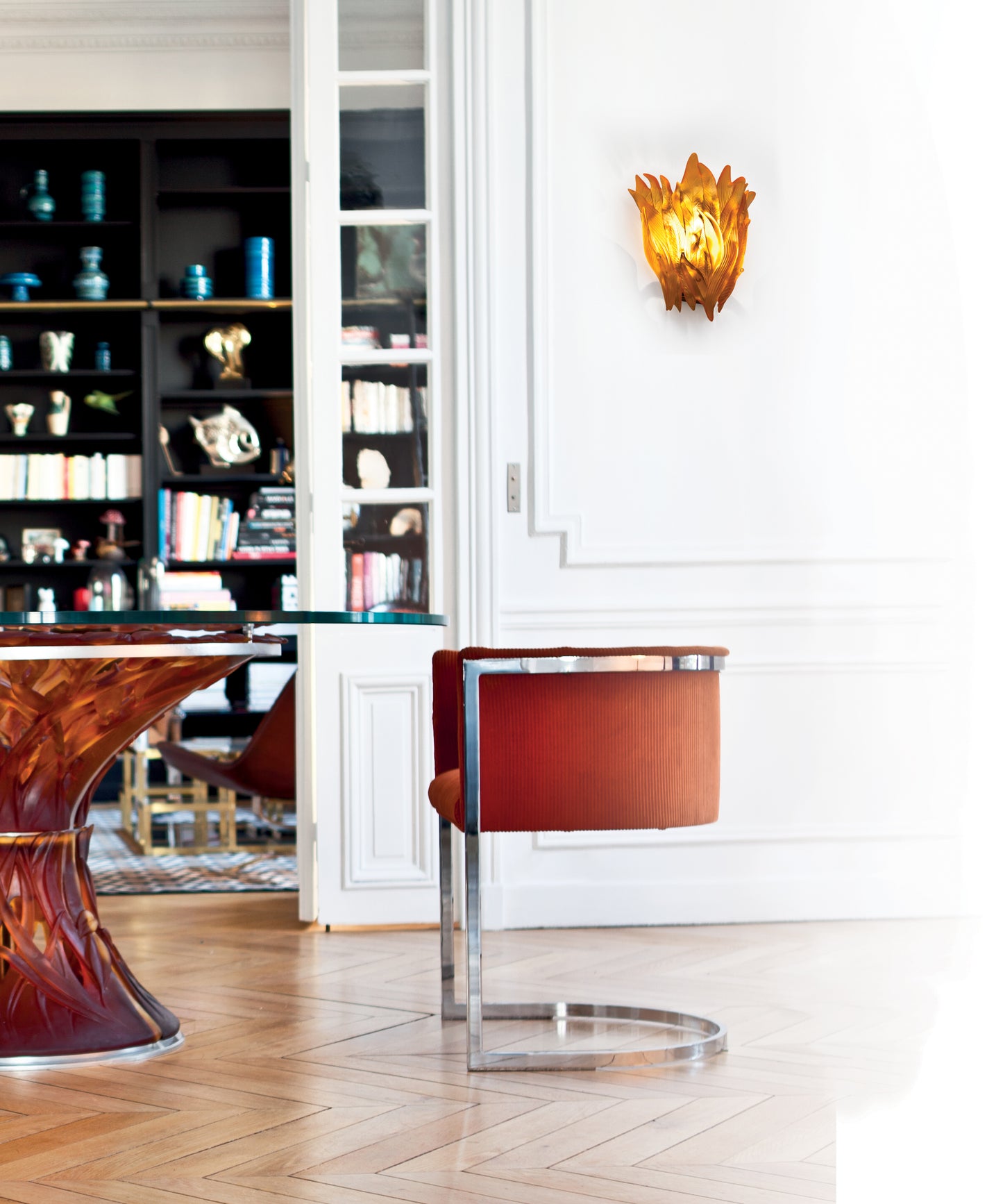 Végétale Table 6 éléments Ambre - Daum