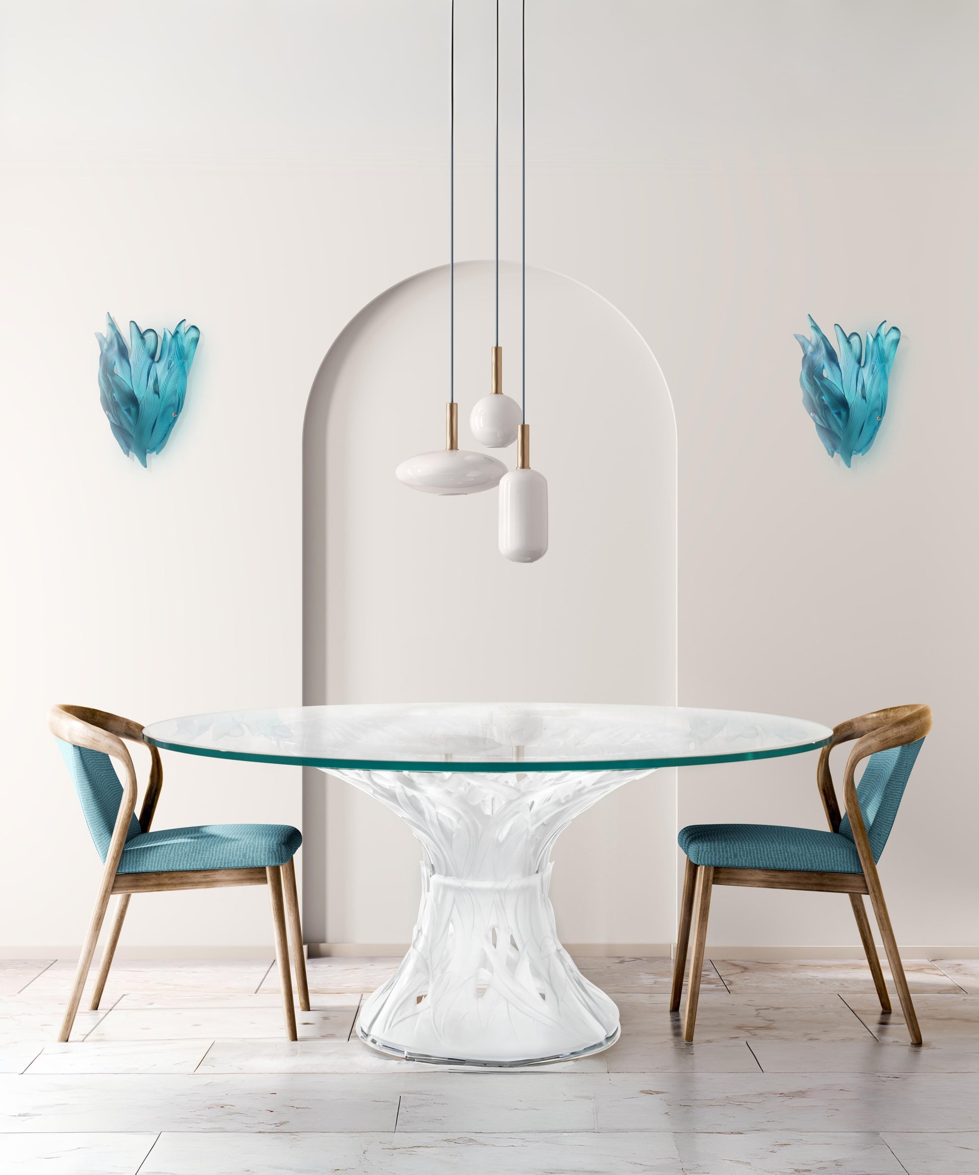 Végétale Table 6 éléments Blanche - Daum