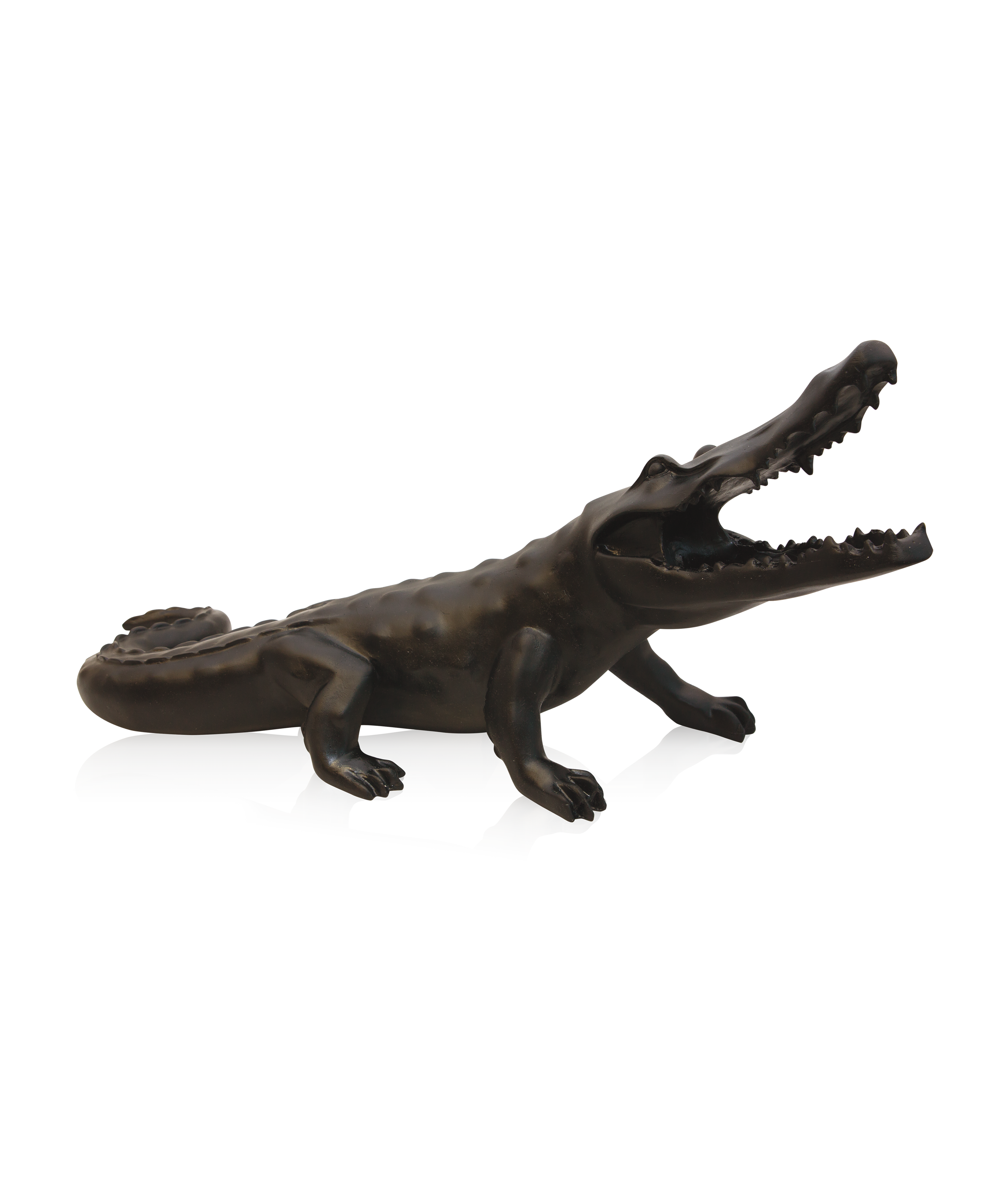 Figurine Crocodile Spirit Par Richard Orlinski - Édition Limitée, Résine Bleue, Neuve Sous Emballage