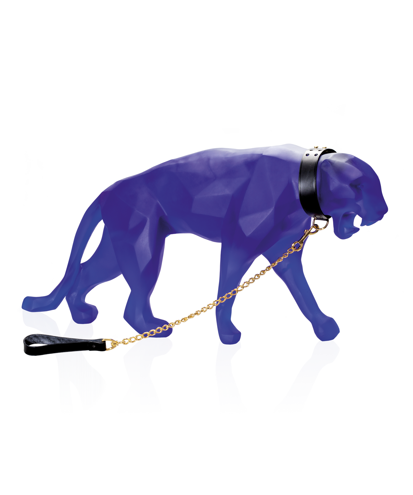 Wild Panther grand modèle Bleue de Richard Orlinski 8ex - Daum