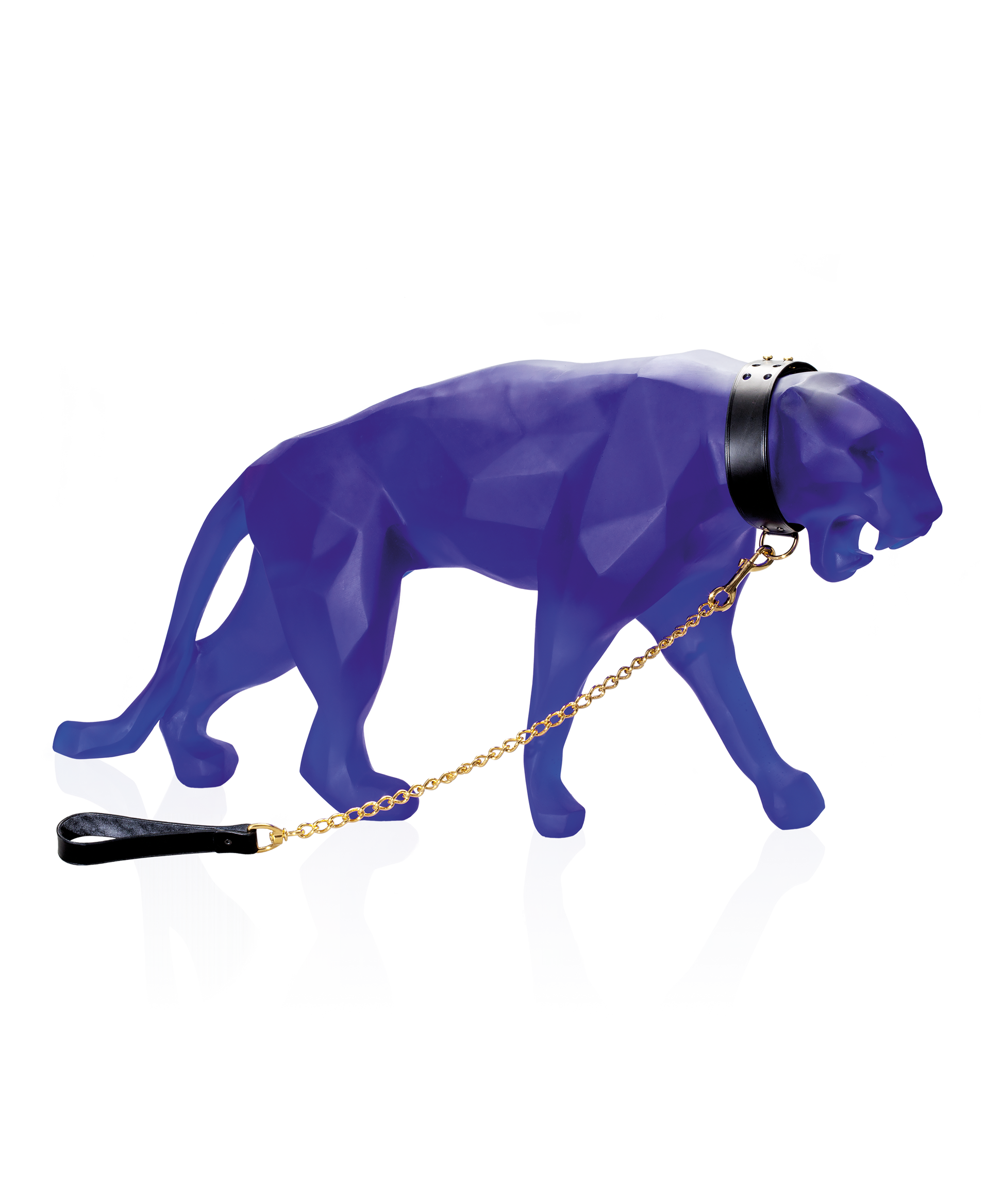 Wild Panther grand modèle Bleue de Richard Orlinski 8ex - Daum