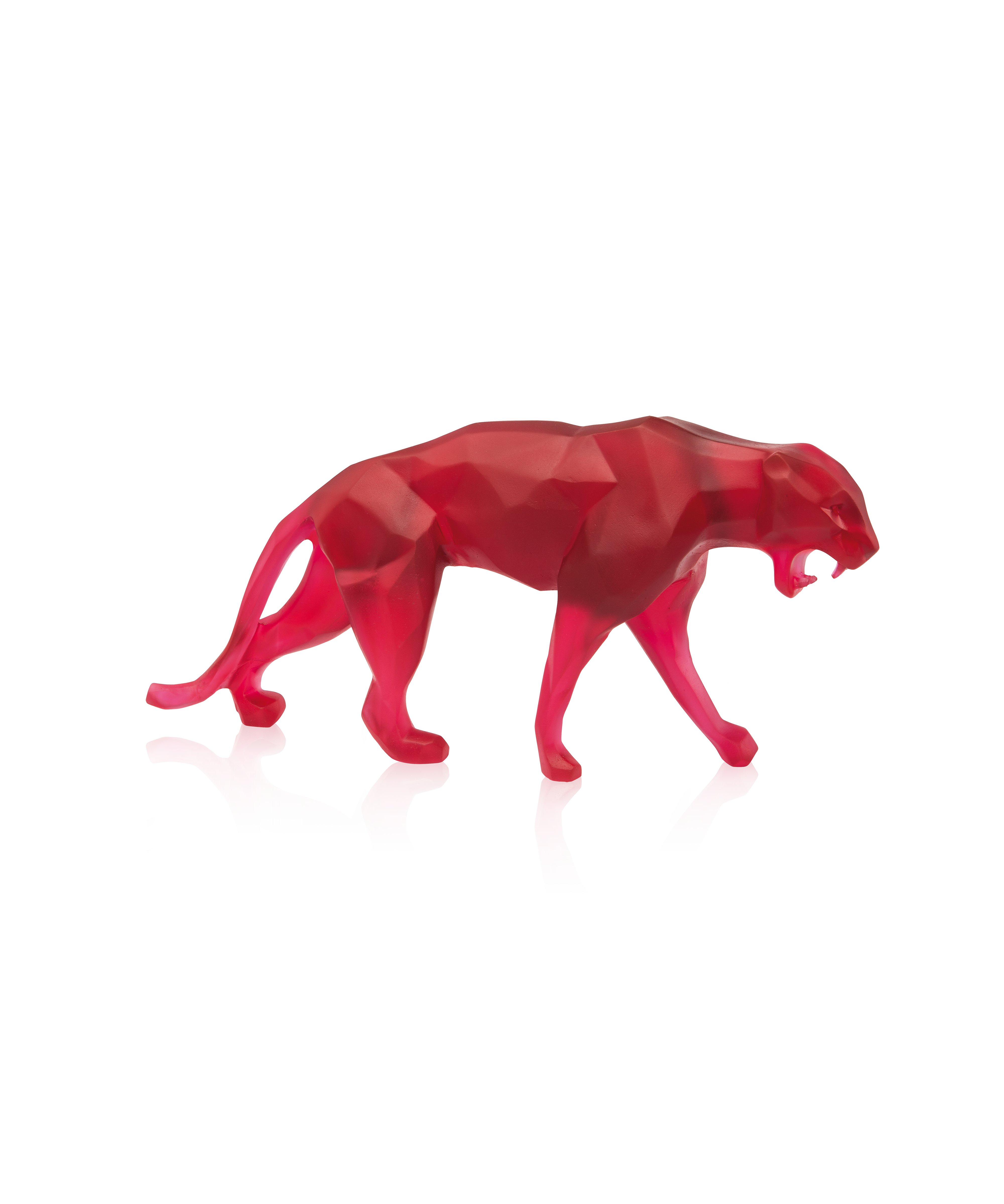 Wild Panther petit modèle Rouge de Richard Orlinski 375ex - Daum