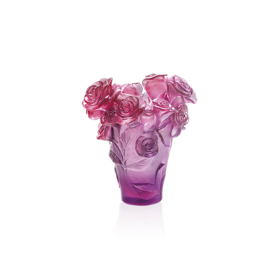 Red & purple vase Rose Passion – Daum Site Officiel