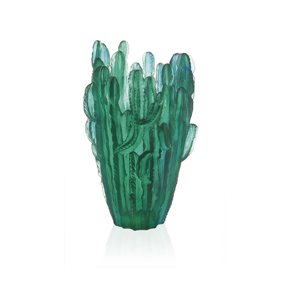Green Vase Jardin de Cactus by Emilio Robba – Daum Site Officiel